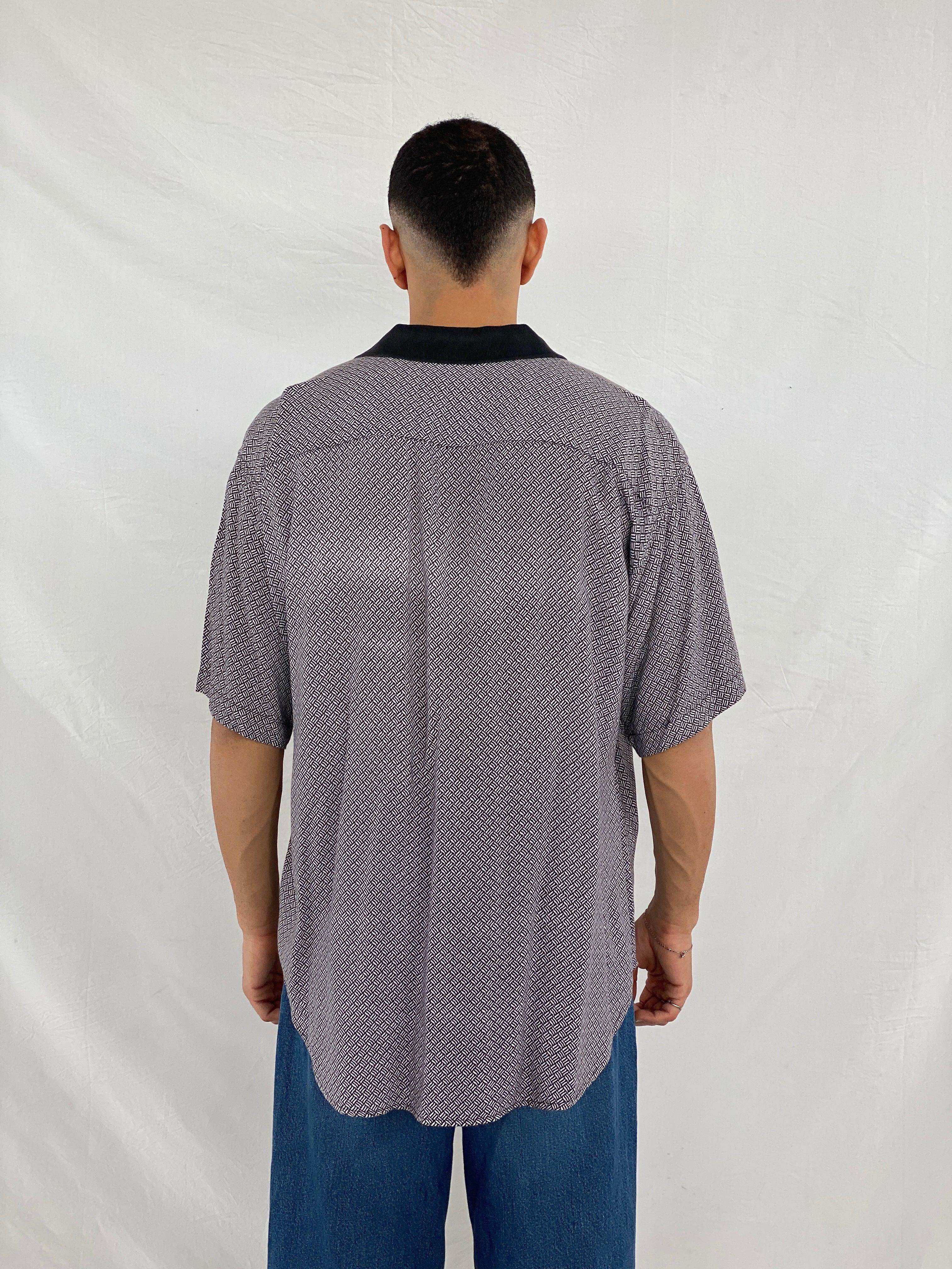 Vintage White Oak Half-Sleeve Shirt - Balagan Vintage Half Sleeve Shirt 00s, 90s, Abdullah, half sleeve shirt