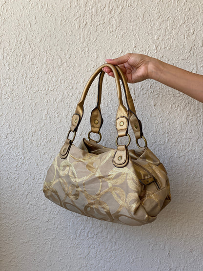 Vintage Y2K 00s Rosetti Gold Hobo Shoulder Bag - Balagan Vintage Shoulder Bag 00s, 90s, bag, NEW IN, shoulder bag, summer, Y2K