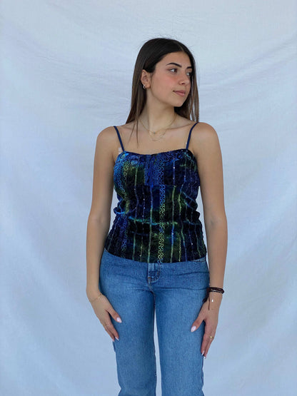 Vintage Y2K Arianne Cami Top - Size L - Balagan Vintage Sleeveless Top 00s, Juana, summer