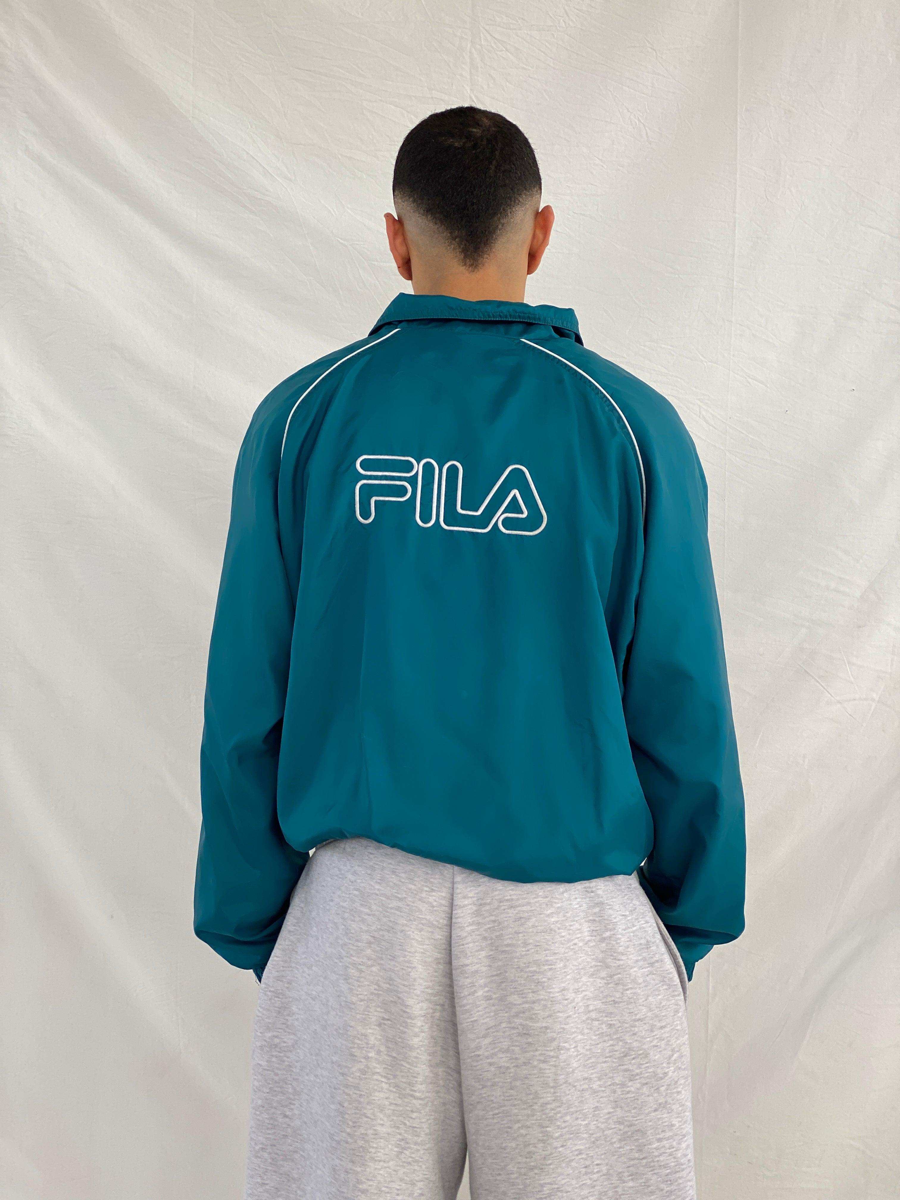 Vintage Y2K Fila Windbreaker Jacket - Balagan Vintage Windbreaker Jacket 00s, 90s, Abdullah, windbreaker, windbreaker jacket