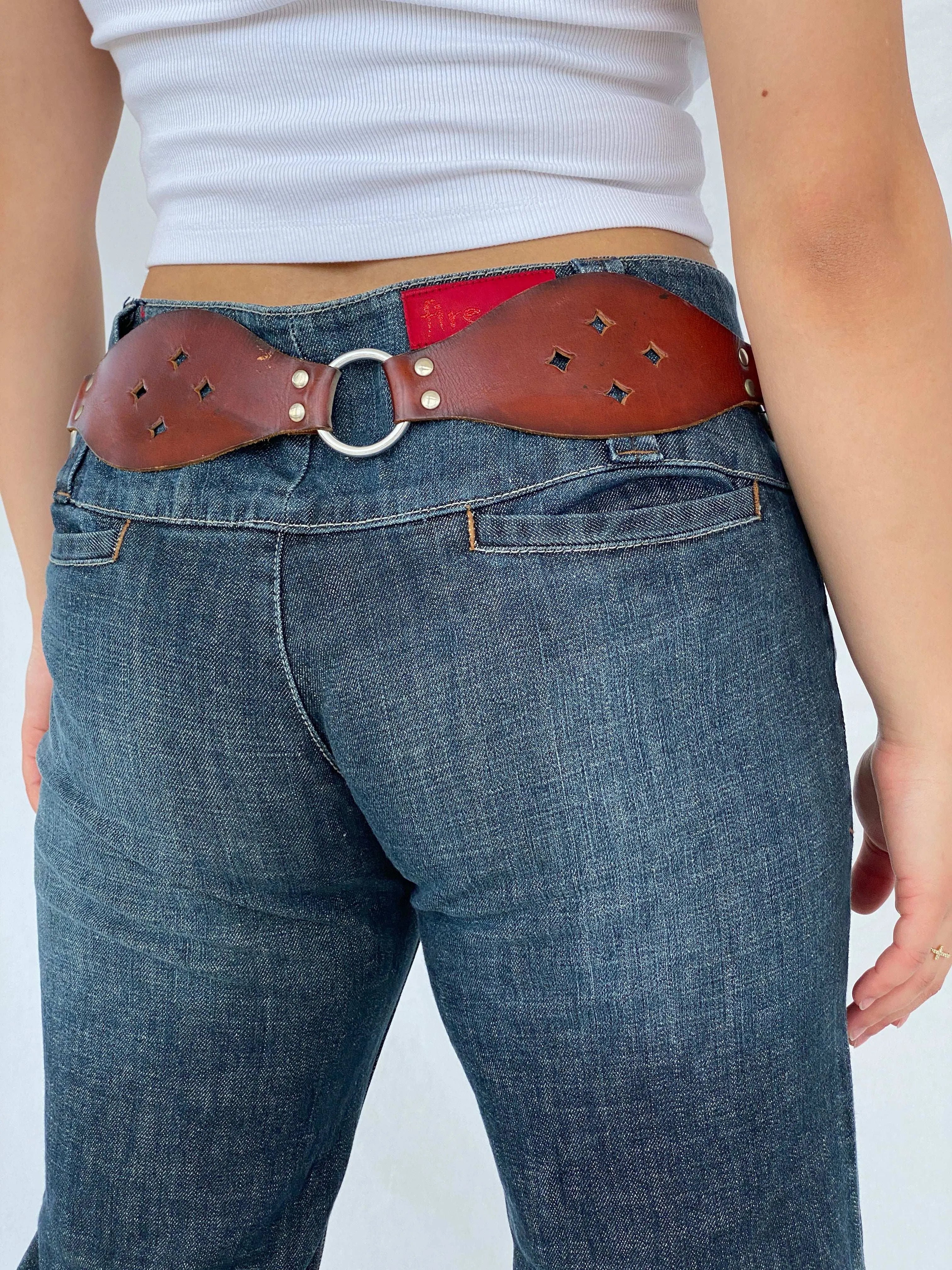 Vintage Y2K Fire Jeans Mid-rise Flared Jeans - Balagan Vintage Jeans 00s, denim, flare, flare jeans, jeans, Lana
