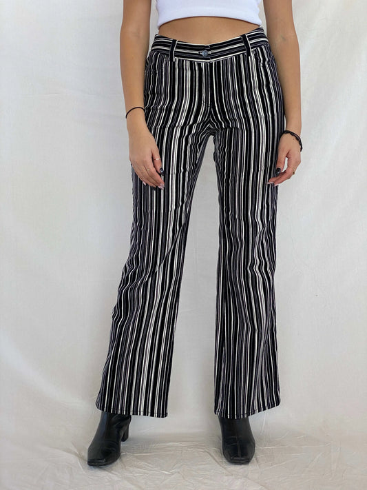 Vintage Y2K Ideology Striped Corduroy Pants - Balagan Vintage Corduroy Pants 00s, 90s, corduroy pants, Juana