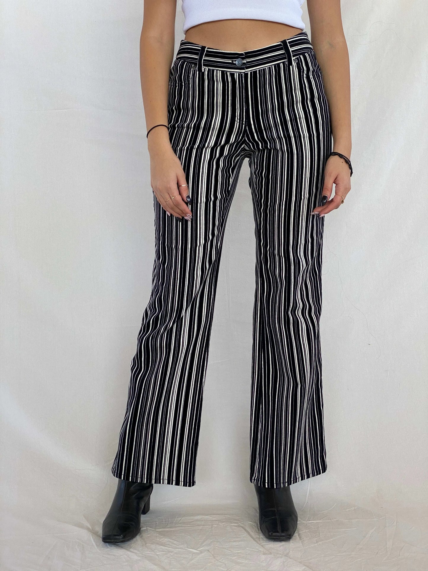 Vintage Y2K Ideology Striped Corduroy Pants - Balagan Vintage Corduroy Pants 00s, 90s, corduroy pants, Juana