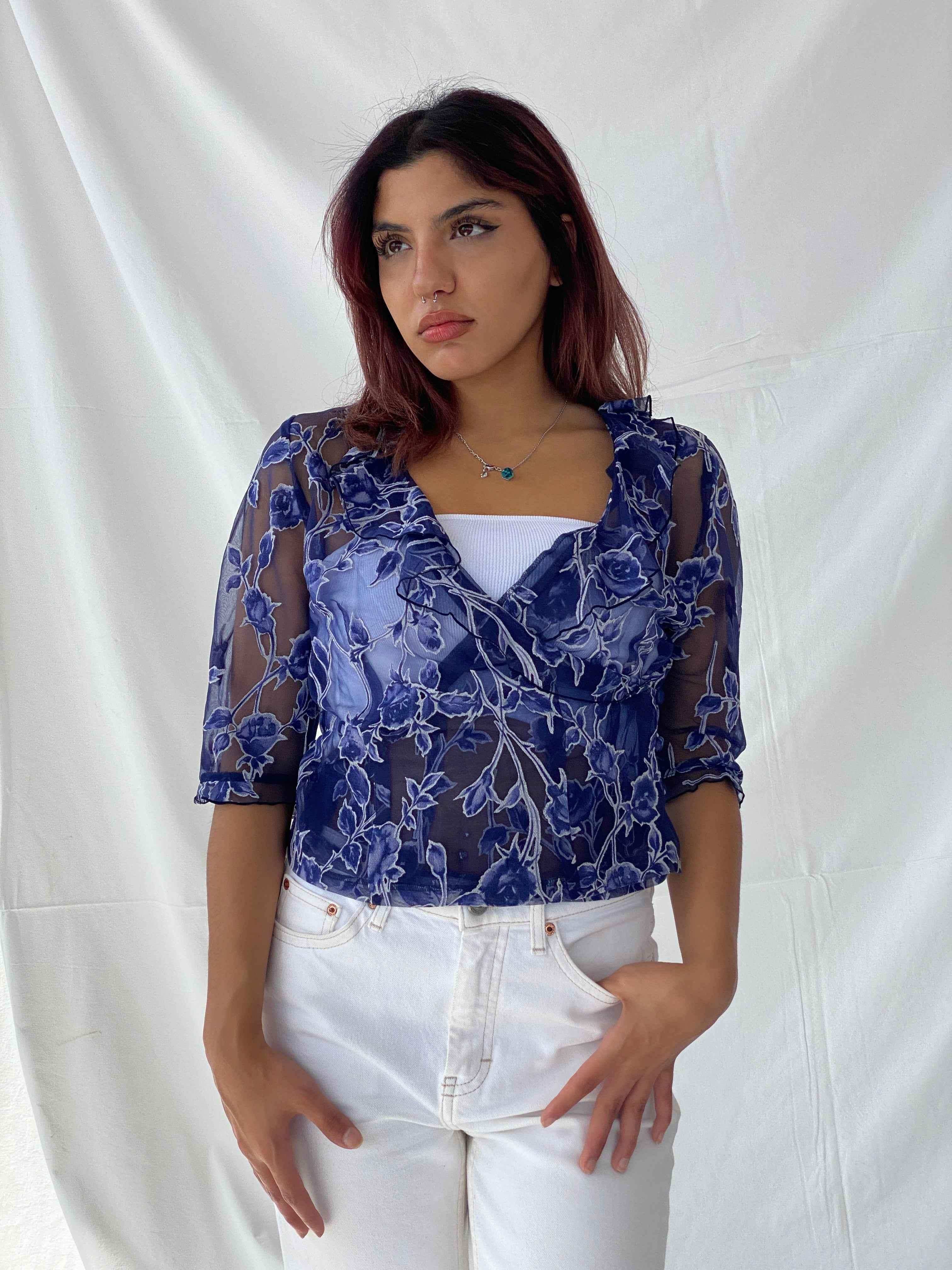 Vintage Y2K La.Sumer Top - Balagan Vintage Sheer Top 00s, 90s, Deals, sheer, Taima