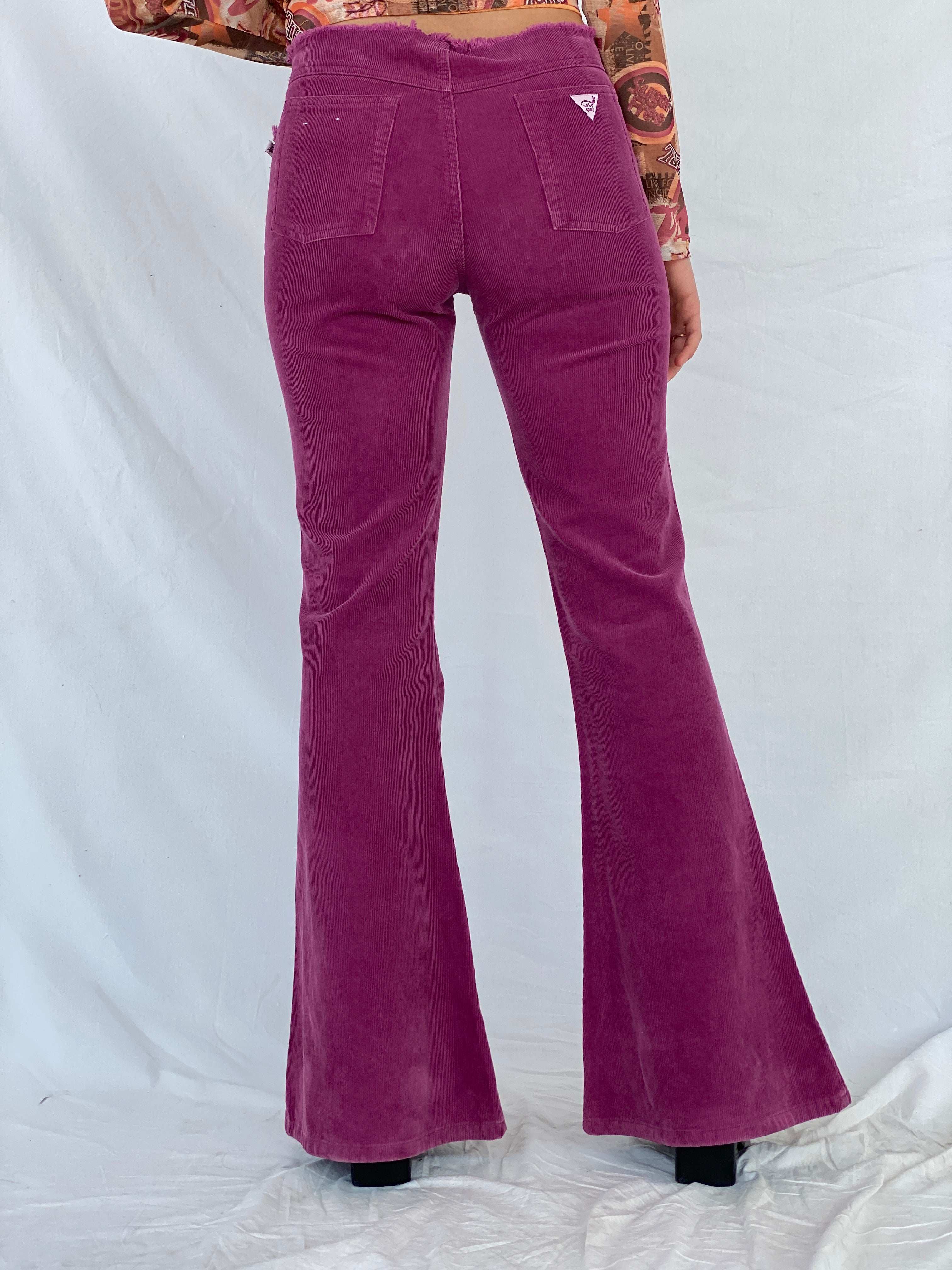 Vintage Y2K Lost Girl Flare Pants - Balagan Vintage 00s, corduroy pants, Mira