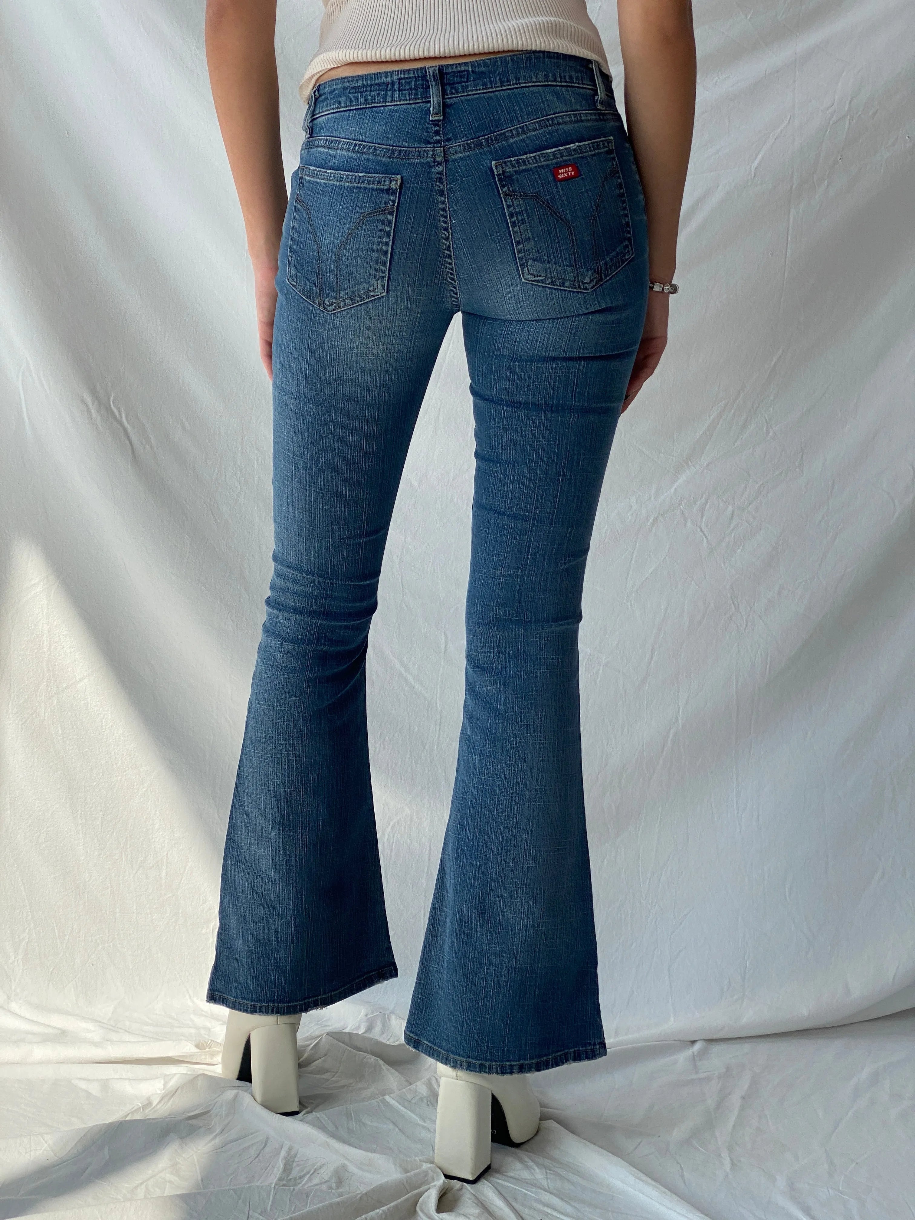 Vintage Y2K Miss Sixty Extra Low Tommy Flare Jeans - 36EUR - Balagan Vintage Jeans 00s, denim, jeans, Miss Sixty, Skinny Jeans, Syntia, winter