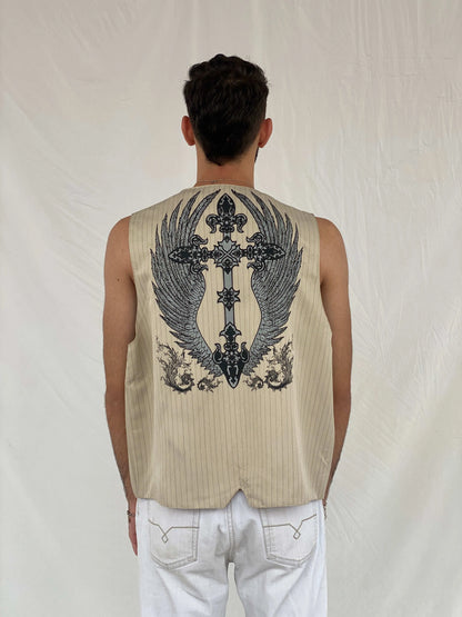 Vintage Y2K Patroncito Vest Size XL - Balagan Vintage Vest 00s, 90s, Awsam, Top, vest