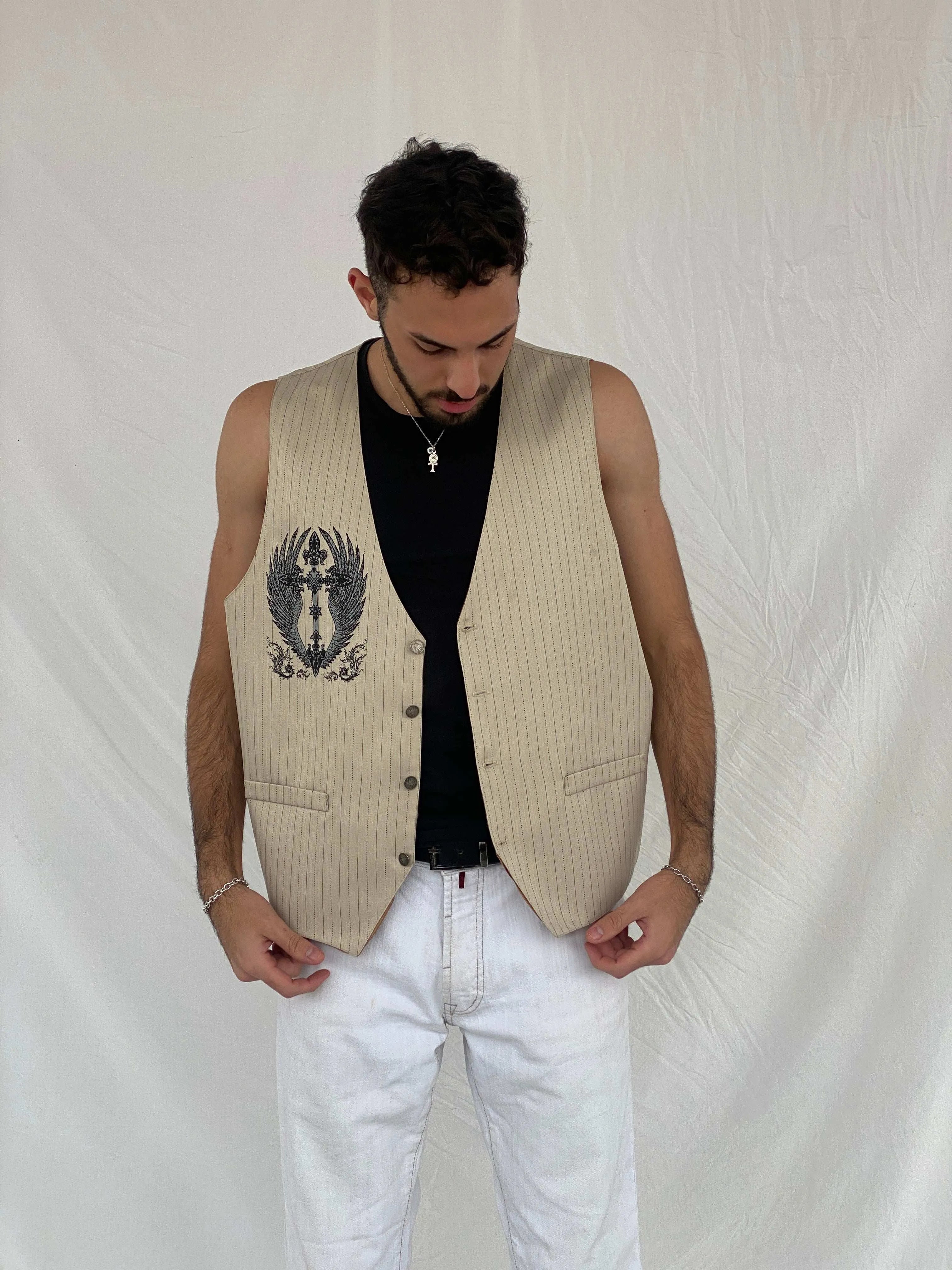 Vintage Y2K Patroncito Vest Size XL - Balagan Vintage Vest 00s, 90s, Awsam, Top, vest