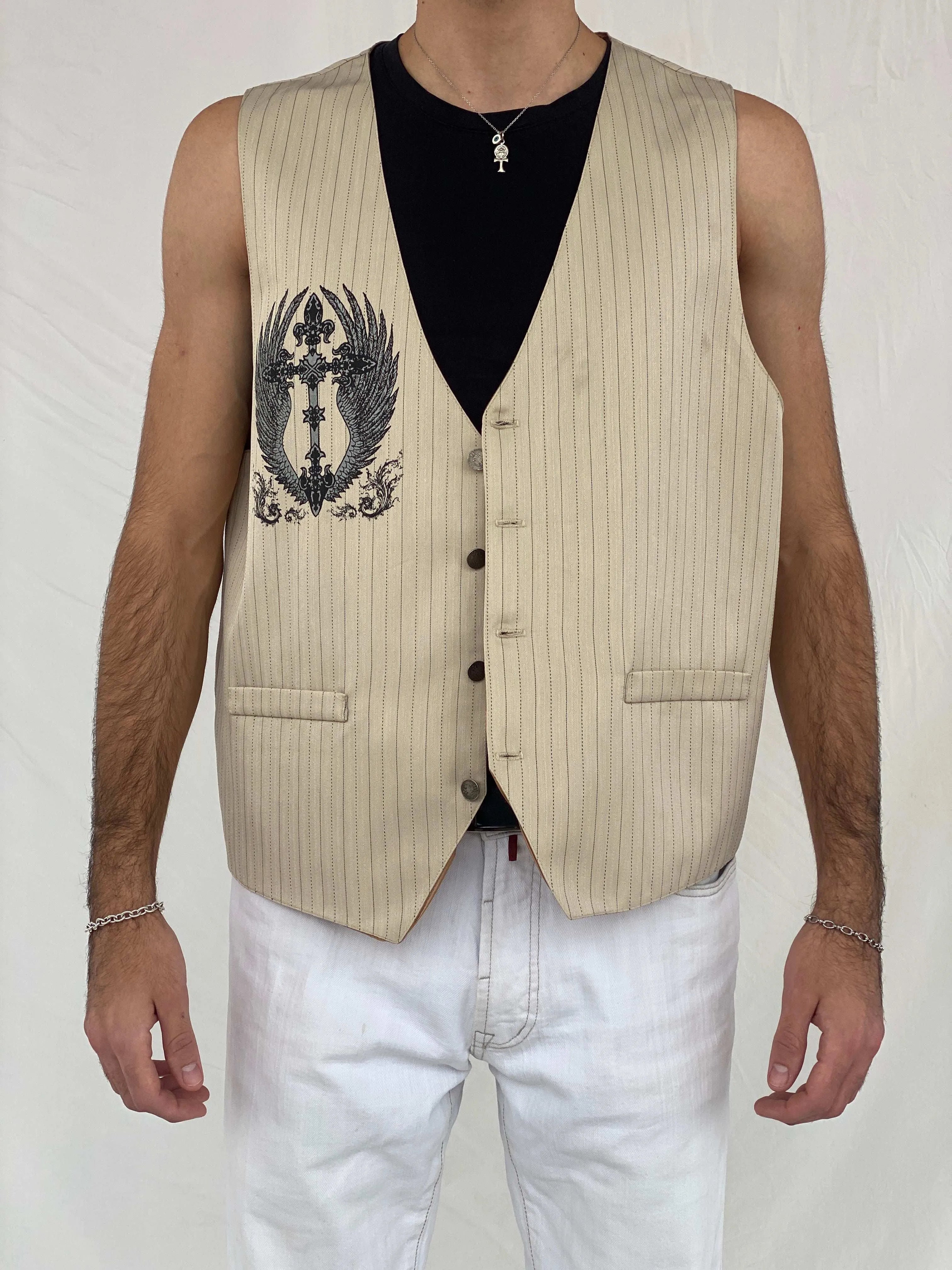 Vintage Y2K Patroncito Vest Size XL - Balagan Vintage Vest 00s, 90s, Awsam, Top, vest