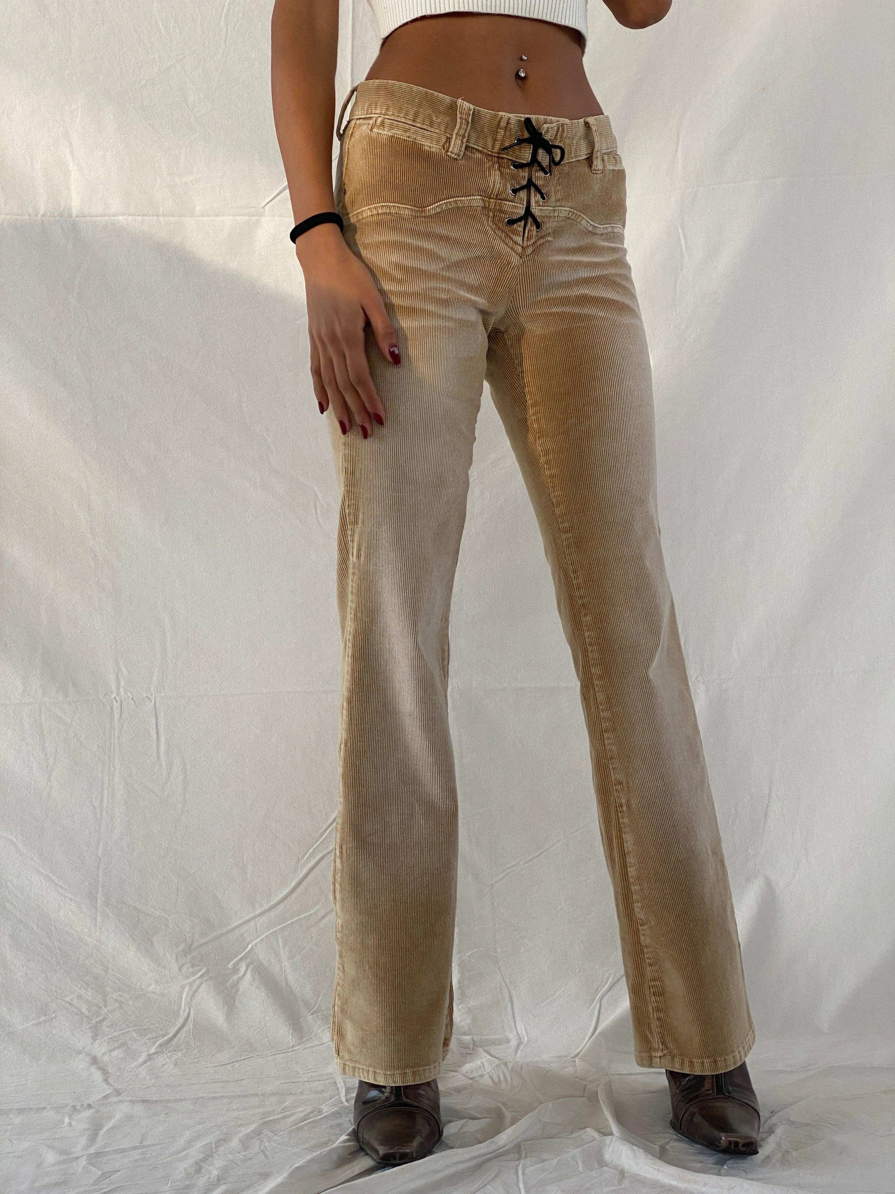 Vintage Y2K Red Hot Jean Corduroy Pants - Balagan Vintage Corduroy Pants 00s, 90s, corduroy, corduroy pants, Tojan