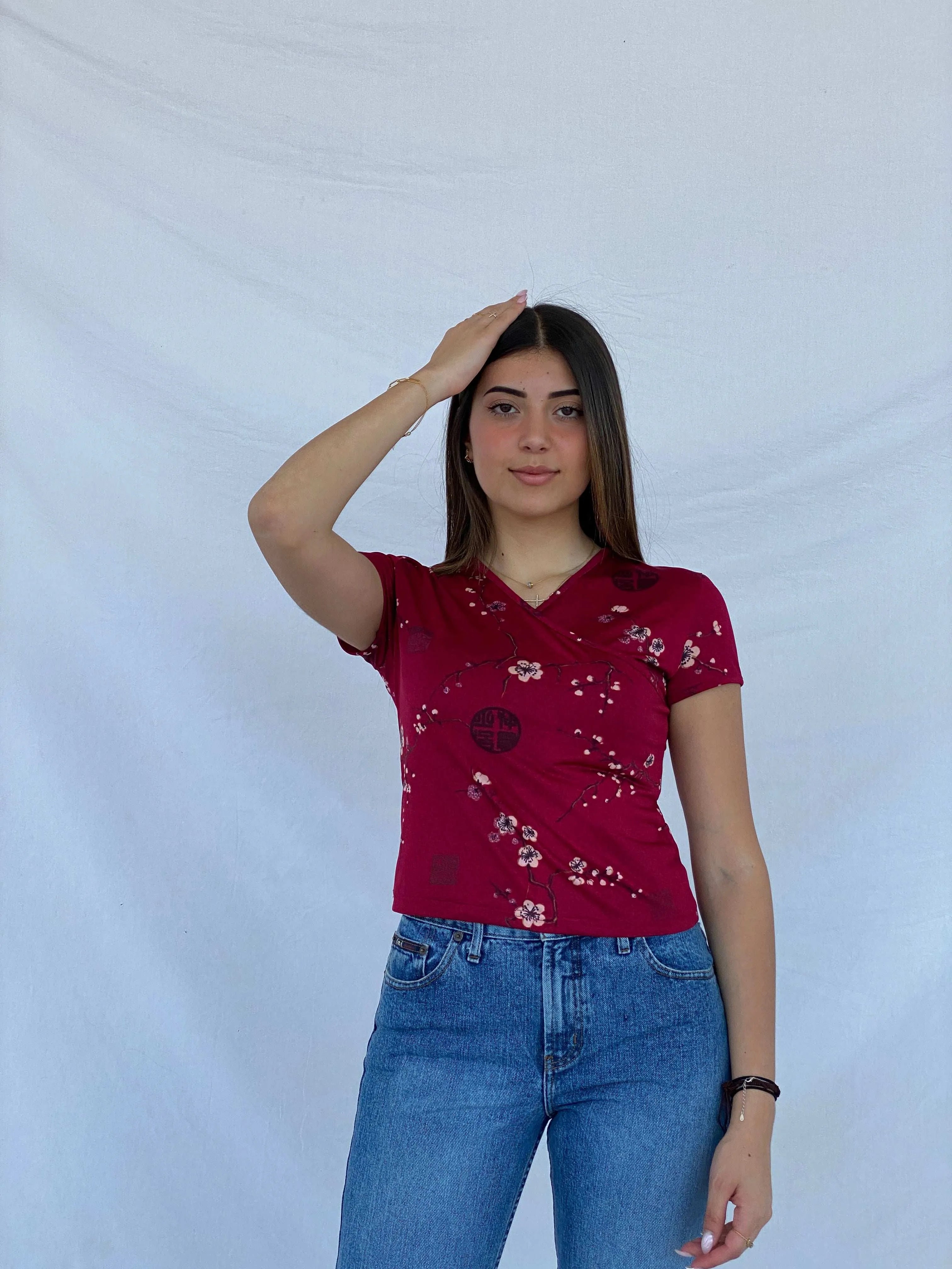 Vintage Y2K Supré Red Top - Size L - Balagan Vintage Half Sleeve Top 00s, Deals, Juana, summer