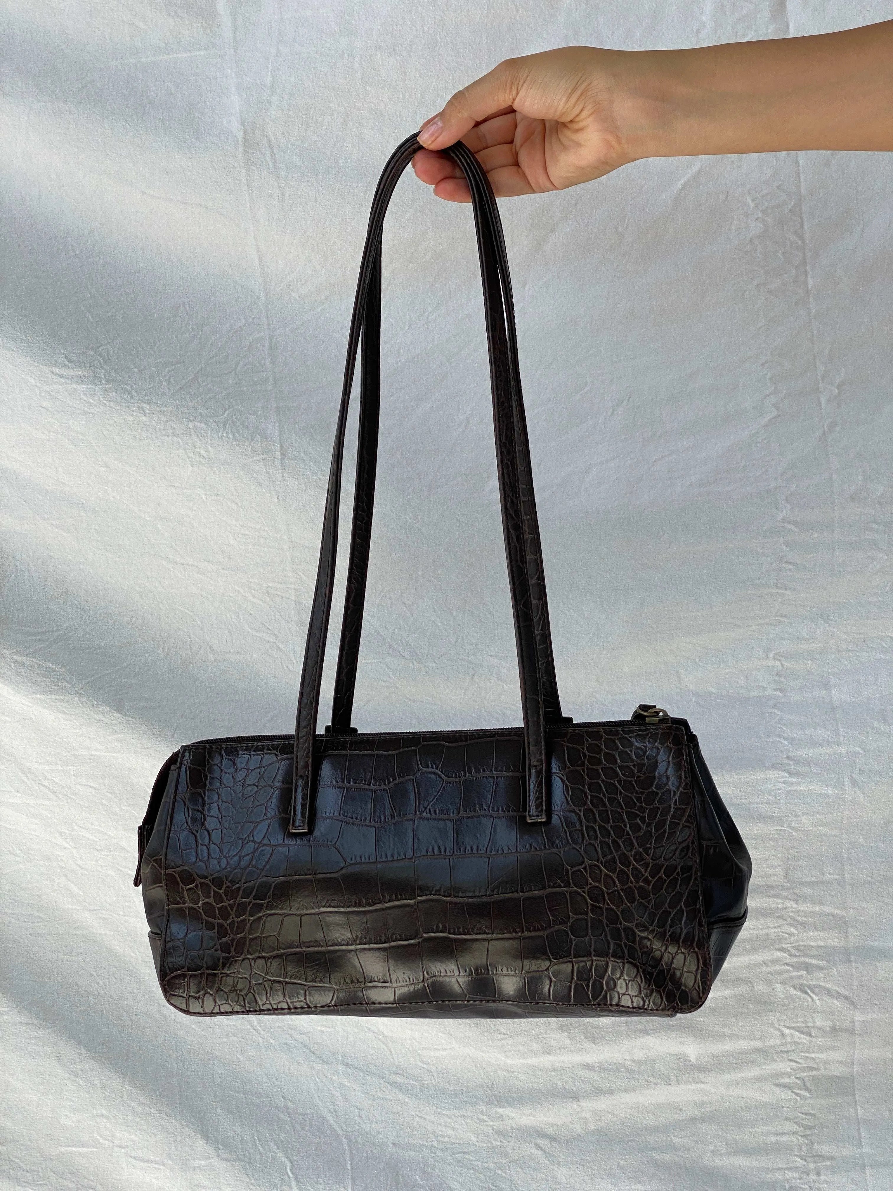 Vintage Y2K T2 Dark Brown Shoulder Bag - Balagan Vintage Shoulder Bag 00s, bag, handbag