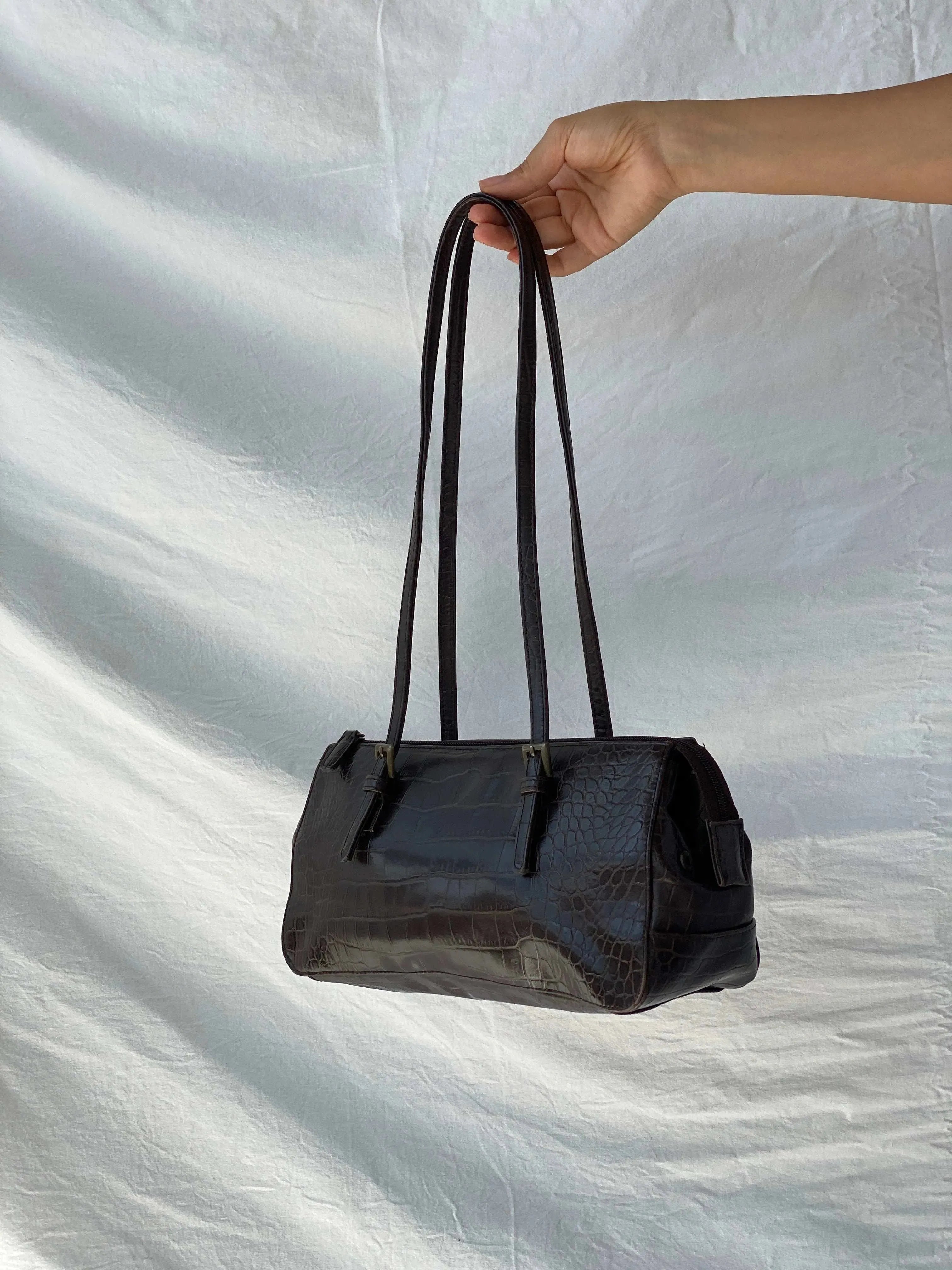 Vintage Y2K T2 Dark Brown Shoulder Bag - Balagan Vintage Shoulder Bag 00s, bag, handbag
