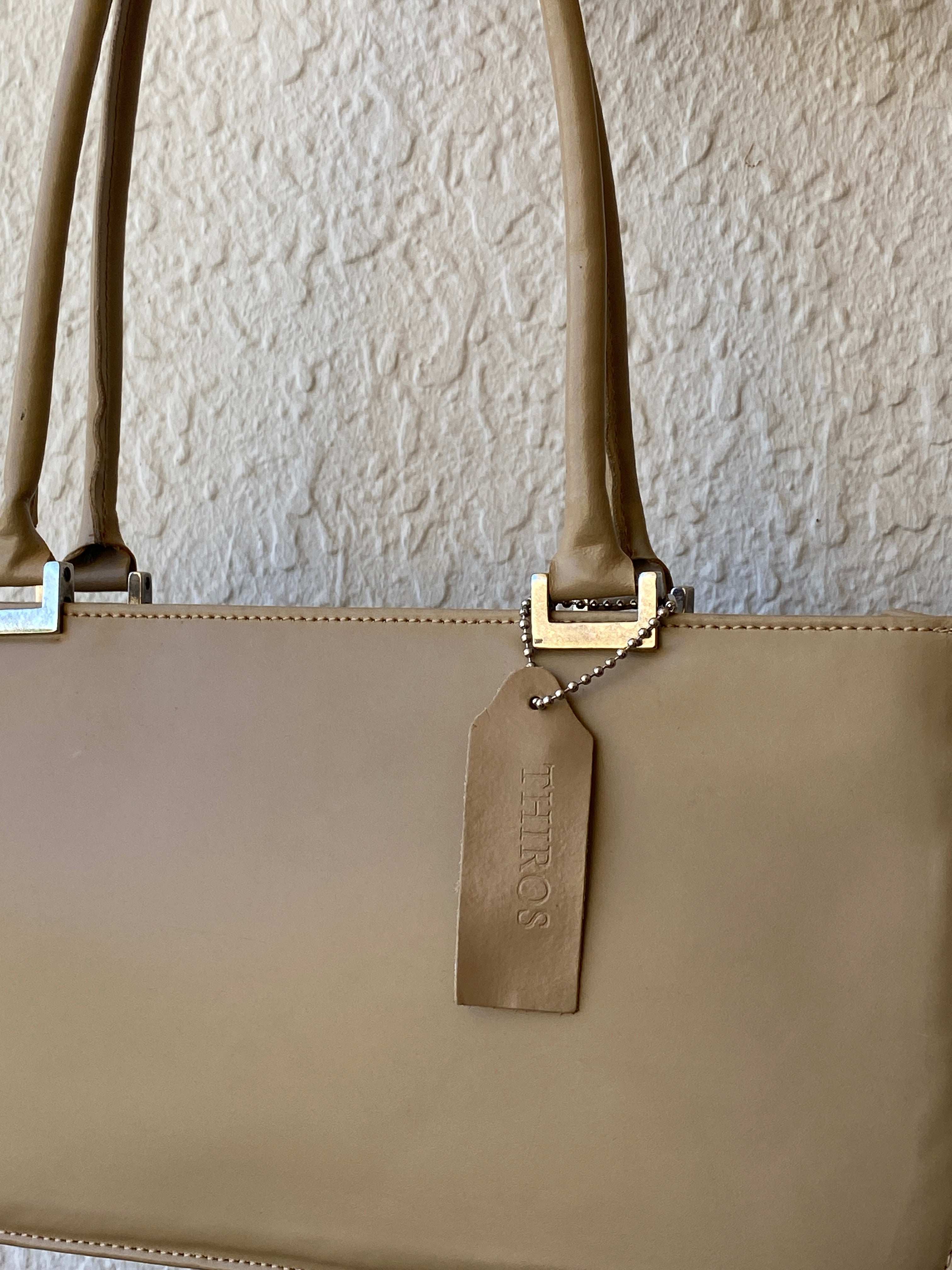 Vintage Y2K Thiros Beige Shoulder Bag - Balagan Vintage Shoulder Bag 00s, bag, handbag, shoulder bag