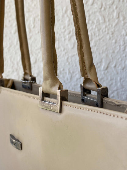 Vintage Y2K Thiros Beige Shoulder Bag - Balagan Vintage Shoulder Bag 00s, bag, handbag, shoulder bag