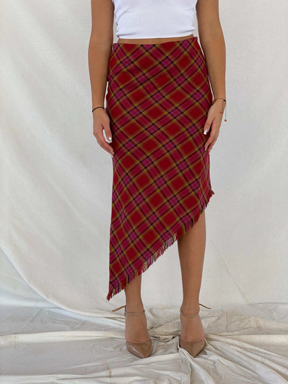 Vintage Y2K Vani Asymmetric Midi Skirt - Balagan Vintage Midi Skirt 00s, 90s, midi skirt, Rama