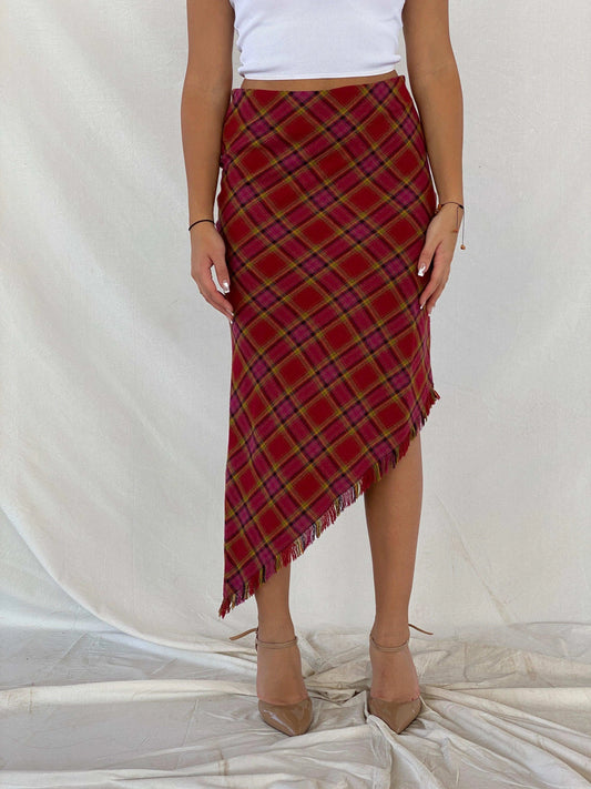 Vintage Y2K Vani Asymmetric Midi Skirt - Balagan Vintage Midi Skirt 00s, 90s, midi skirt, Rama