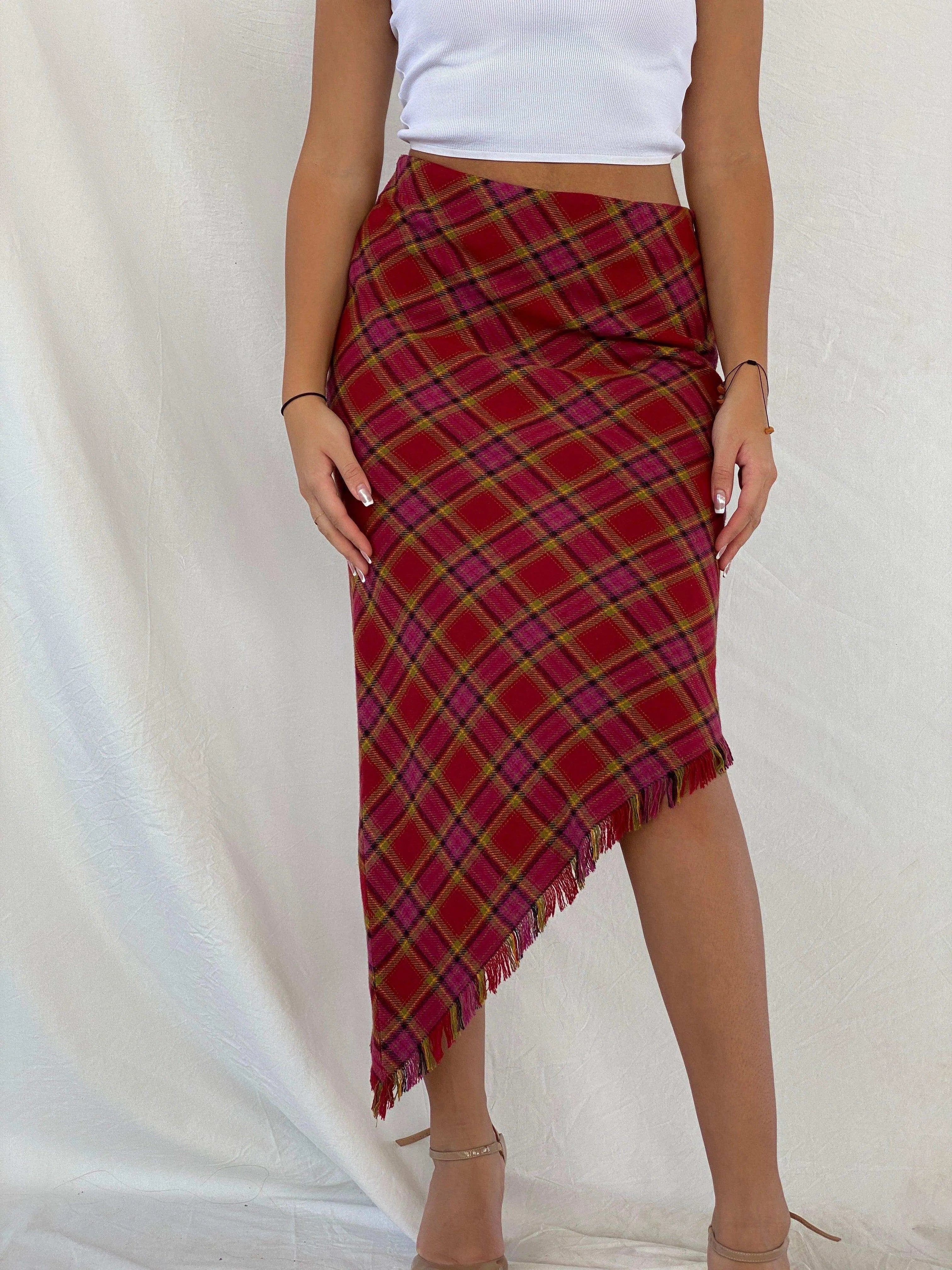 Vintage Y2K Vani Asymmetric Midi Skirt - Balagan Vintage Midi Skirt 00s, 90s, midi skirt, Rama