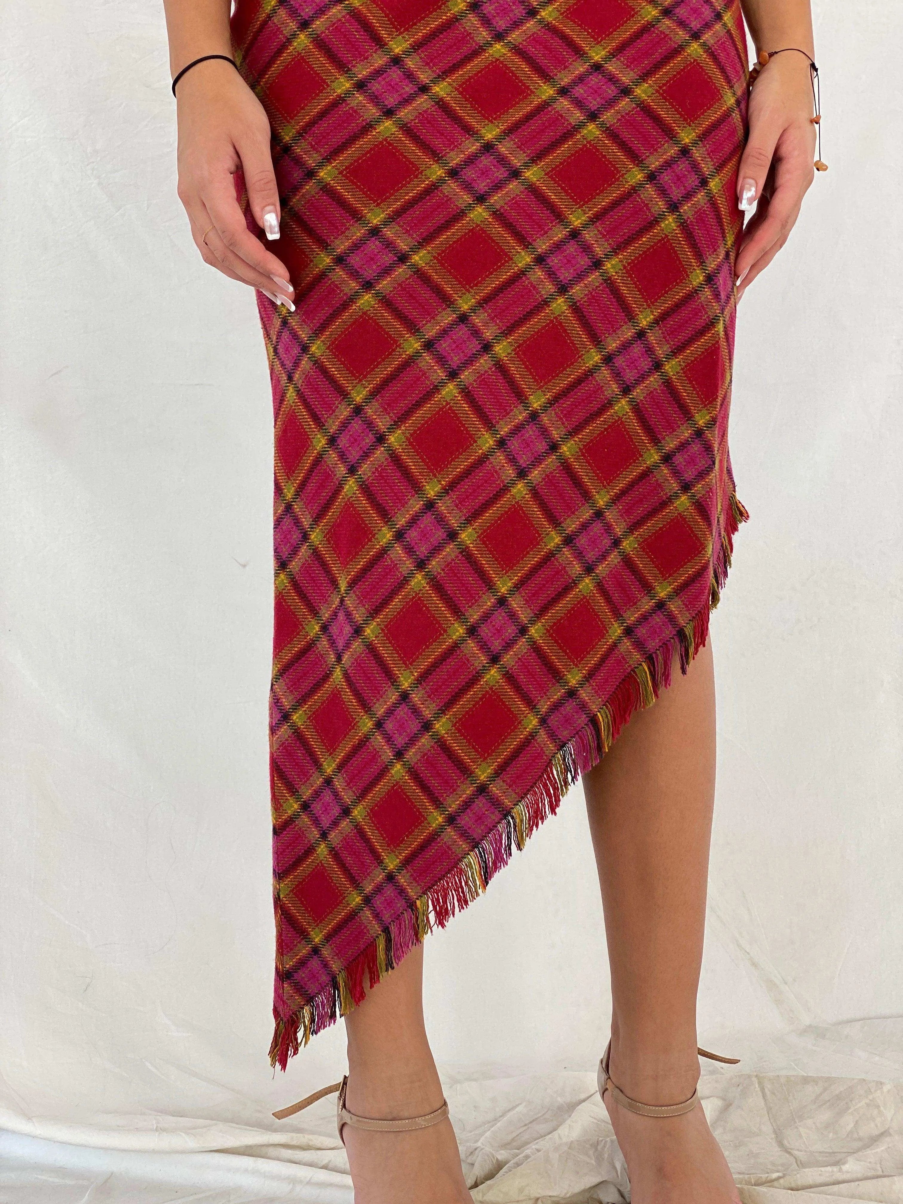 Vintage Y2K Vani Asymmetric Midi Skirt - Balagan Vintage Midi Skirt 00s, 90s, midi skirt, Rama