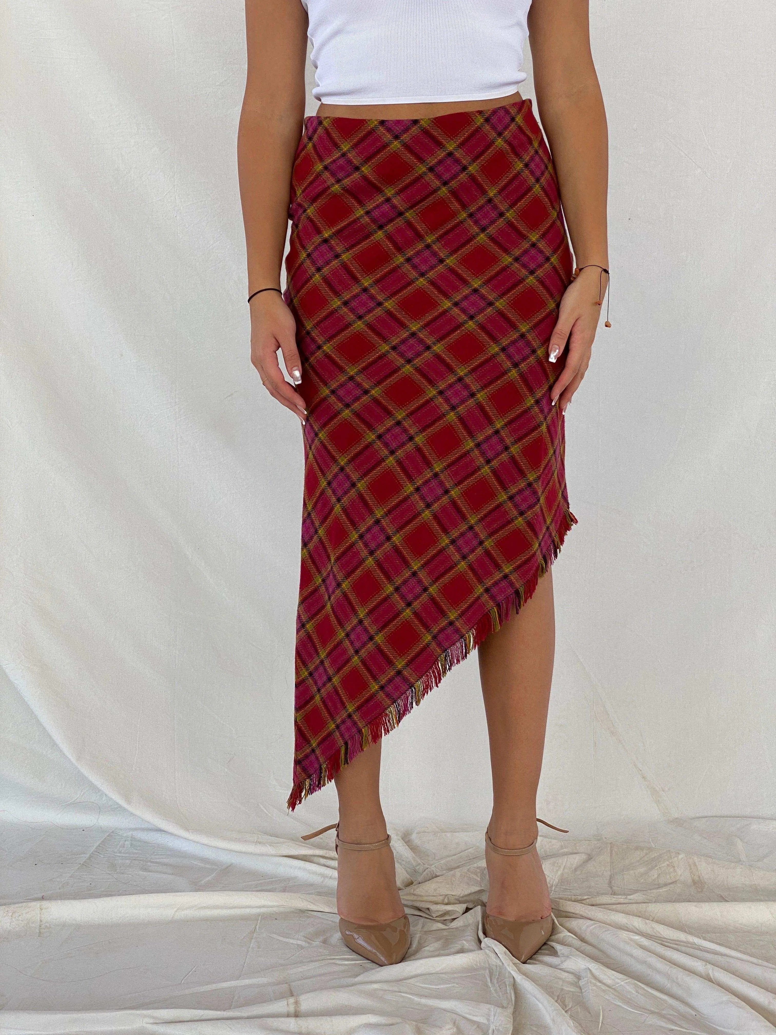 Vintage Y2K Vani Asymmetric Midi Skirt - Balagan Vintage Midi Skirt 00s, 90s, midi skirt, Rama