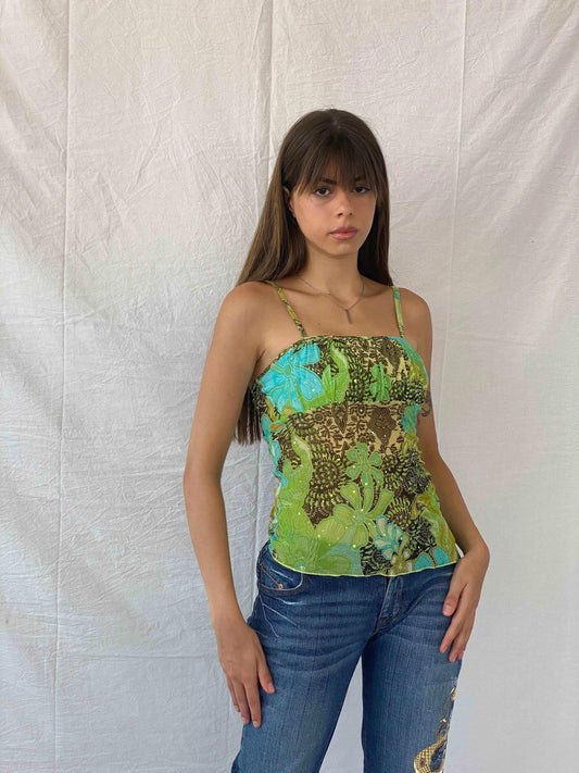 Vintage Y2K Xanaka Mesh Top - Balagan Vintage Mesh Top 00s, 90s, mesh top, Mira