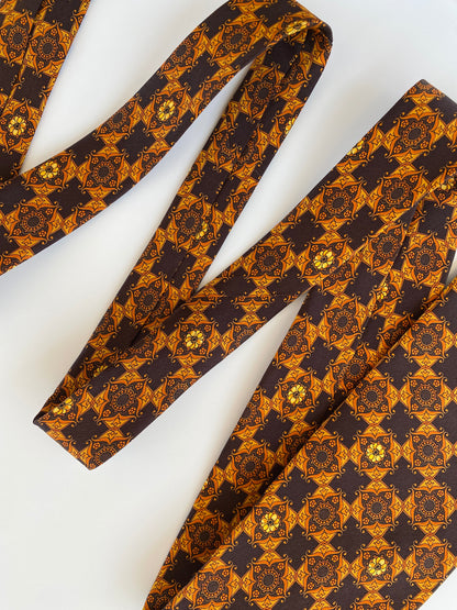 Vintage YSL Yves Saint Laurent Printed Silk Men’s Neck Tie - Balagan Vintage Ties printed ties, rare find, rare vintage, tie, vintage, vintage ties