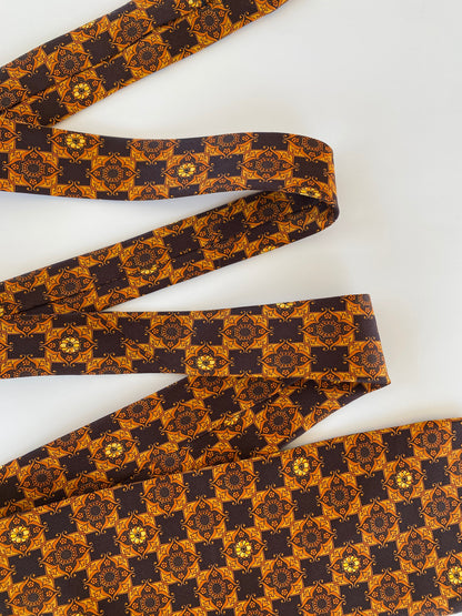 Vintage YSL Yves Saint Laurent Printed Silk Men’s Neck Tie - Balagan Vintage Ties printed ties, rare find, rare vintage, tie, vintage, vintage ties