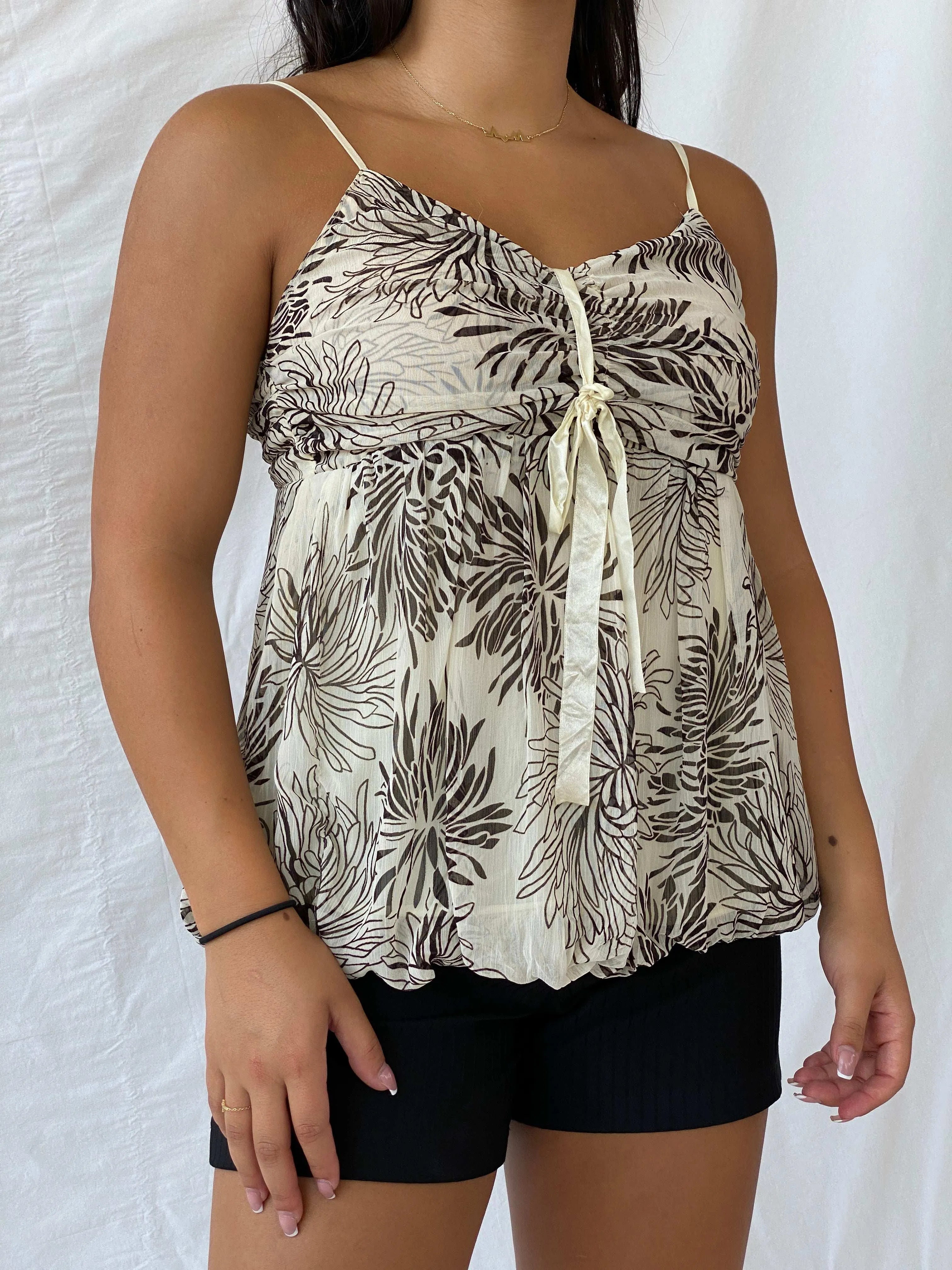 Y2K 2xtremz Bubble Puffball Floral Top - M - Balagan Vintage Cami 00s, Cami, Lana, summer