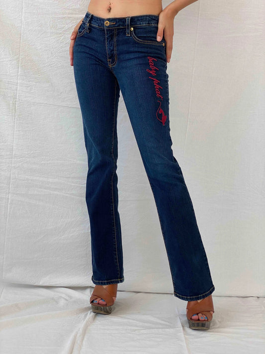 Y2K Baby Phat Low Rise Jeans - Balagan Vintage Jeans 00s, 90s, baby phat, jeans, low rise, low rise jeans, Mira