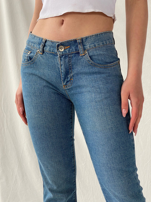 Y2K CK Calvin Klein Women’s Low Rise Flare Jeans - 34EUR - Balagan Vintage Jeans 90s, Christine, denim, high waisted jeans, jeans, vintage jeans, women jeans