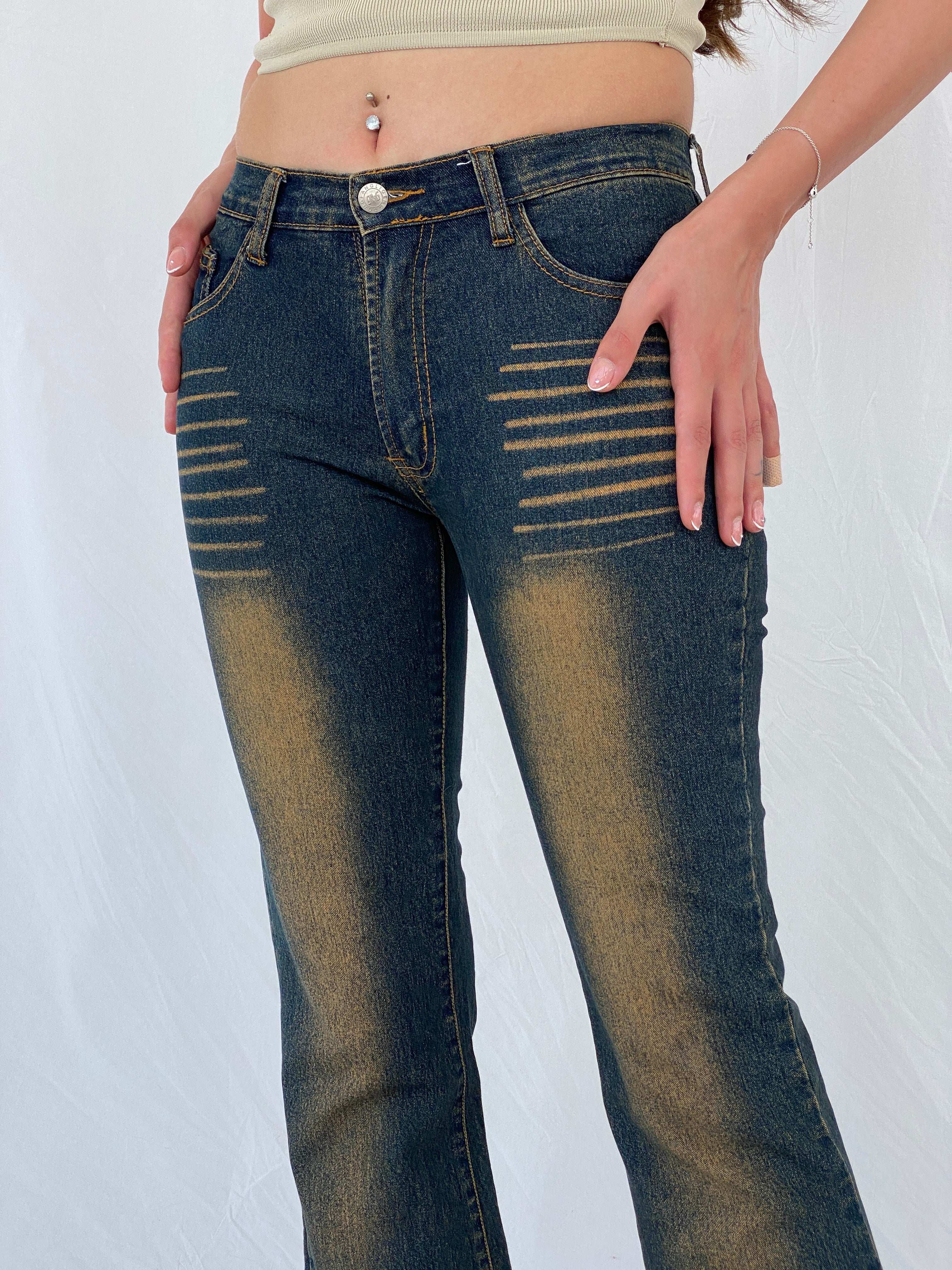 Y2K Dong Fang Li Geng Washed Flare Jeans - Balagan Vintage Jeans 00s, 90s, denim, flare jeans, jeans, levis, Mira