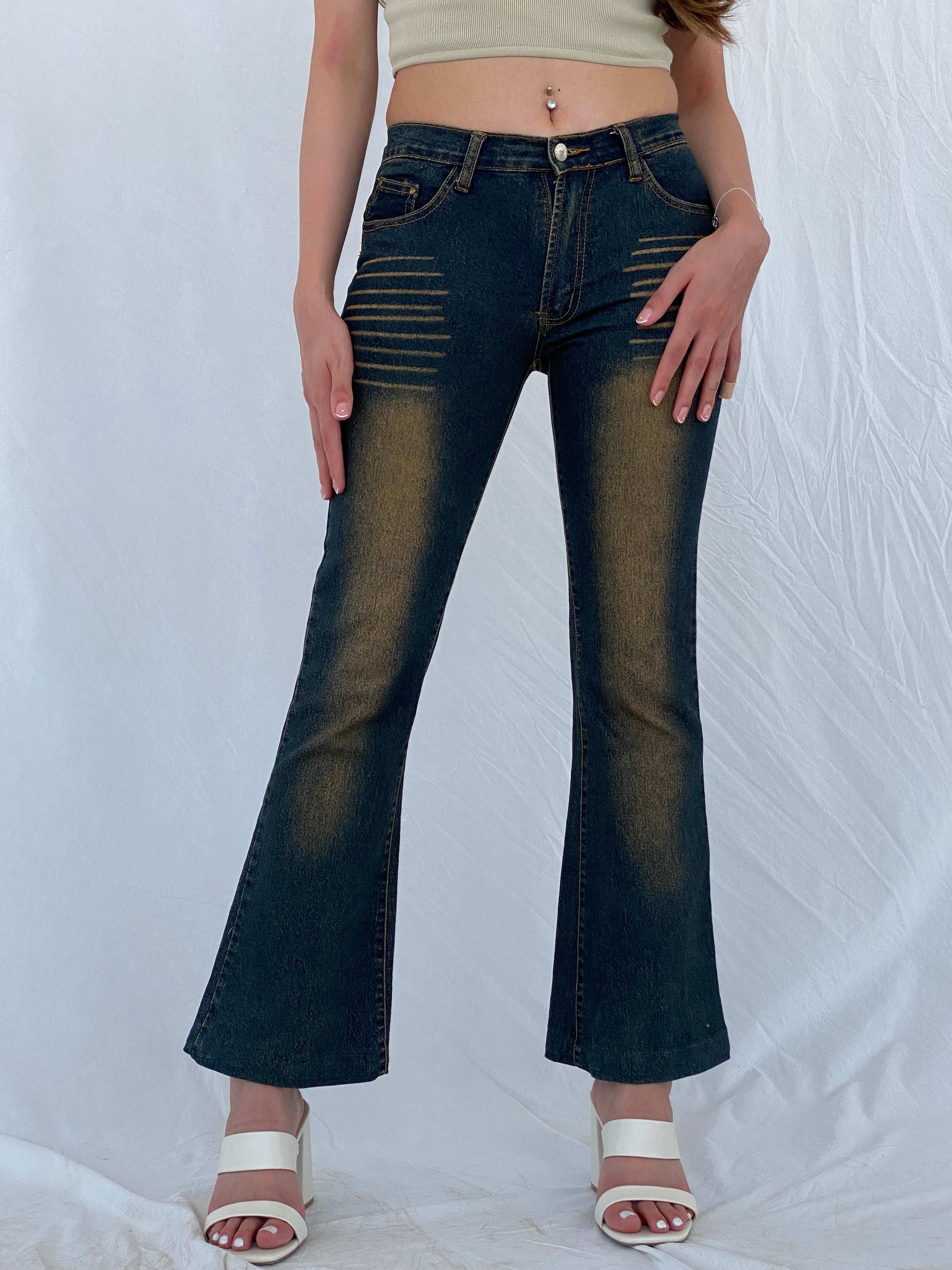 Y2K Dong Fang Li Geng Washed Flare Jeans - Balagan Vintage Jeans 00s, 90s, denim, flare jeans, jeans, levis, Mira