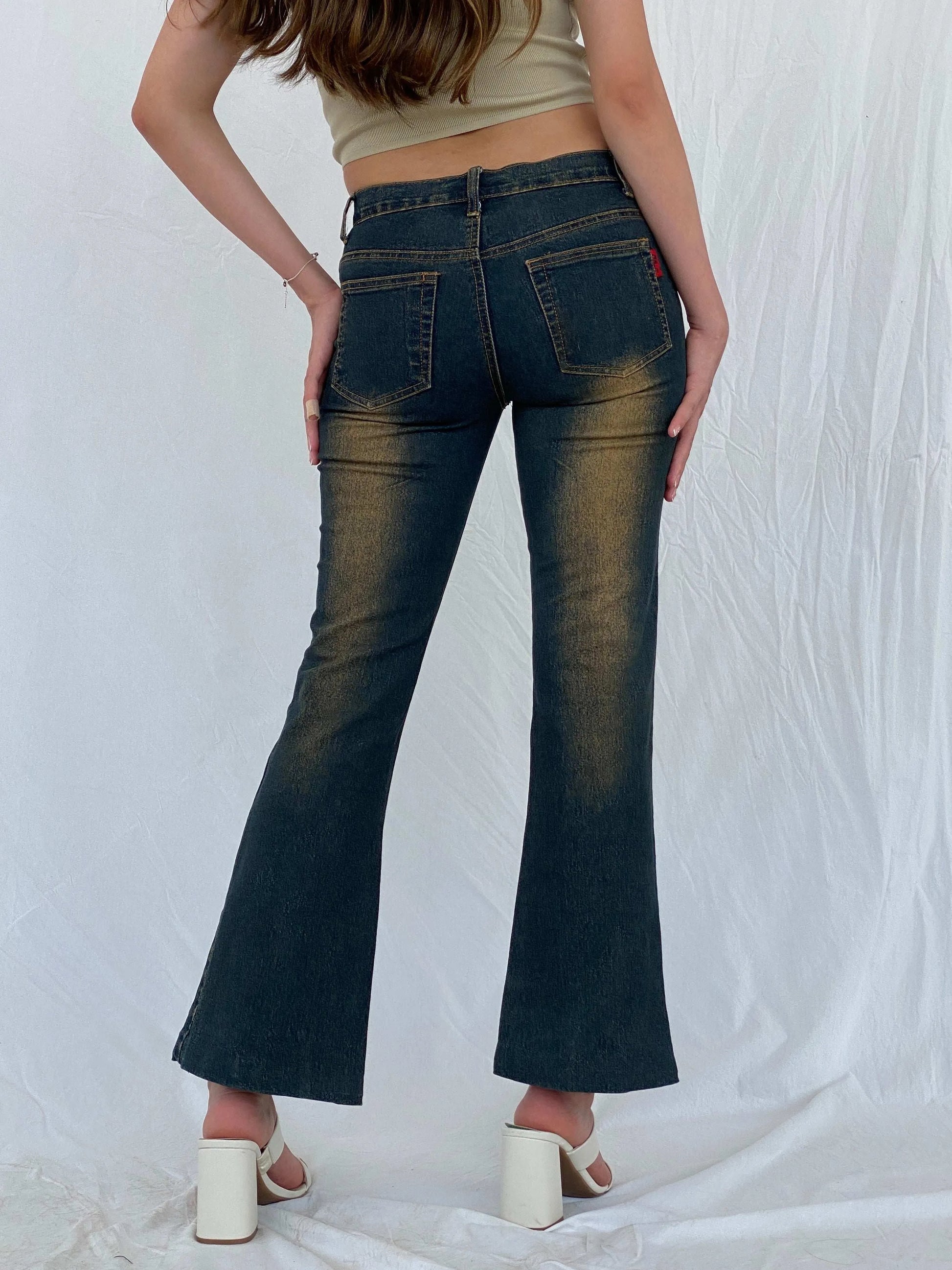 Y2K Dong Fang Li Geng Washed Flare Jeans - Balagan Vintage Jeans 00s, 90s, denim, flare jeans, jeans, levis, Mira