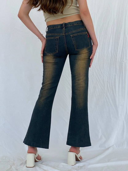 Y2K Dong Fang Li Geng Washed Flare Jeans - Balagan Vintage Jeans 00s, 90s, denim, flare jeans, jeans, levis, Mira