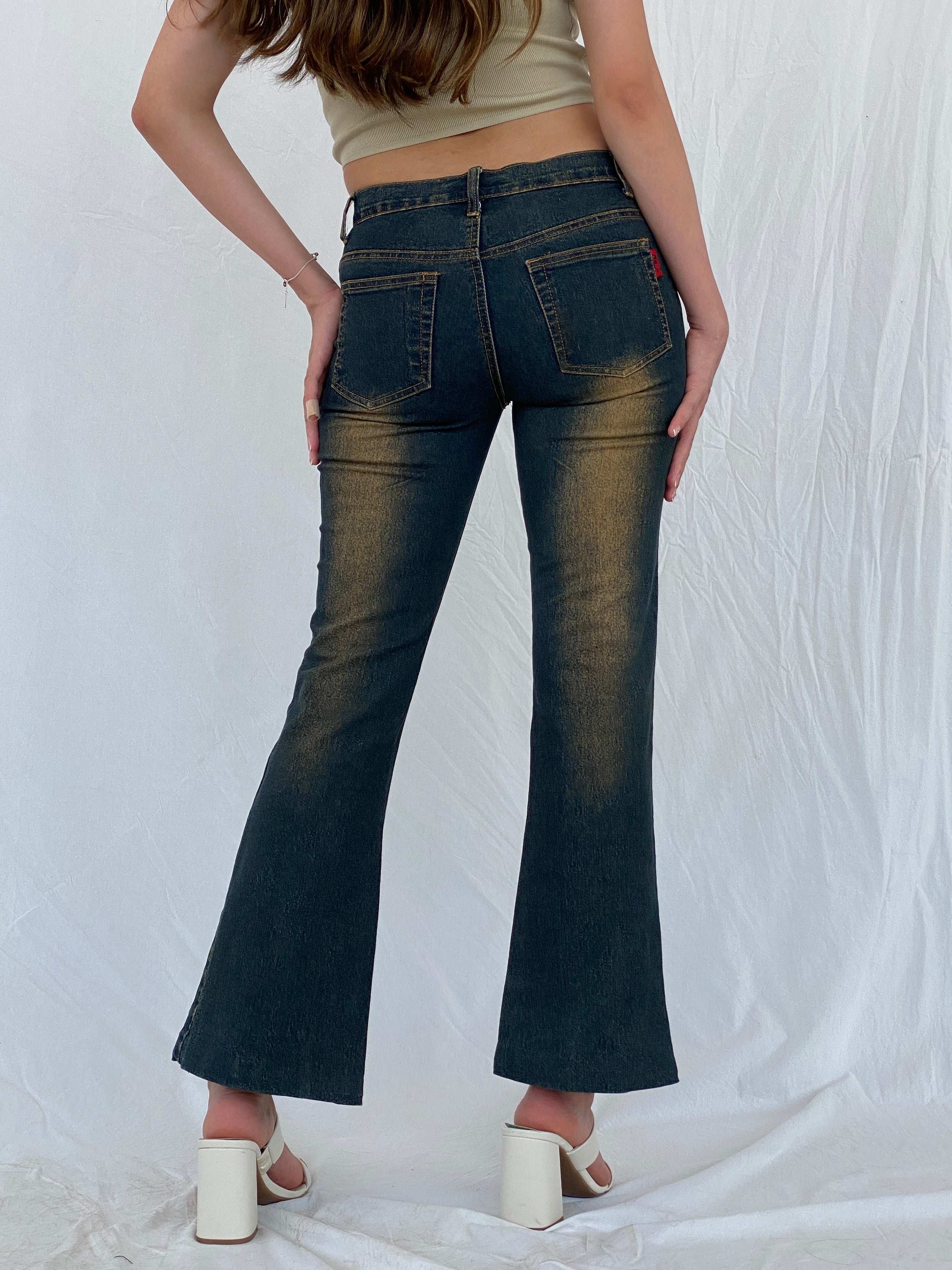 Y2K Dong Fang Li Geng Washed Flare Jeans - Balagan Vintage Jeans 00s, 90s, denim, flare jeans, jeans, levis, Mira