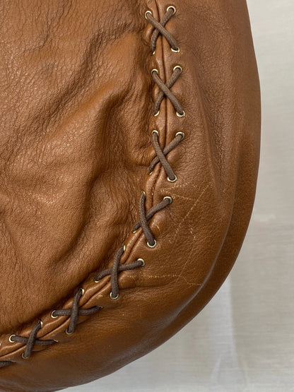 Y2K Jimmy Choo Brown Leather Large Hobo Braided Shoulder Bag - Balagan Vintage Shoulder Bag 90s, bag, black leather, consignment, genuine leather, shoulder bag, Tasnimk