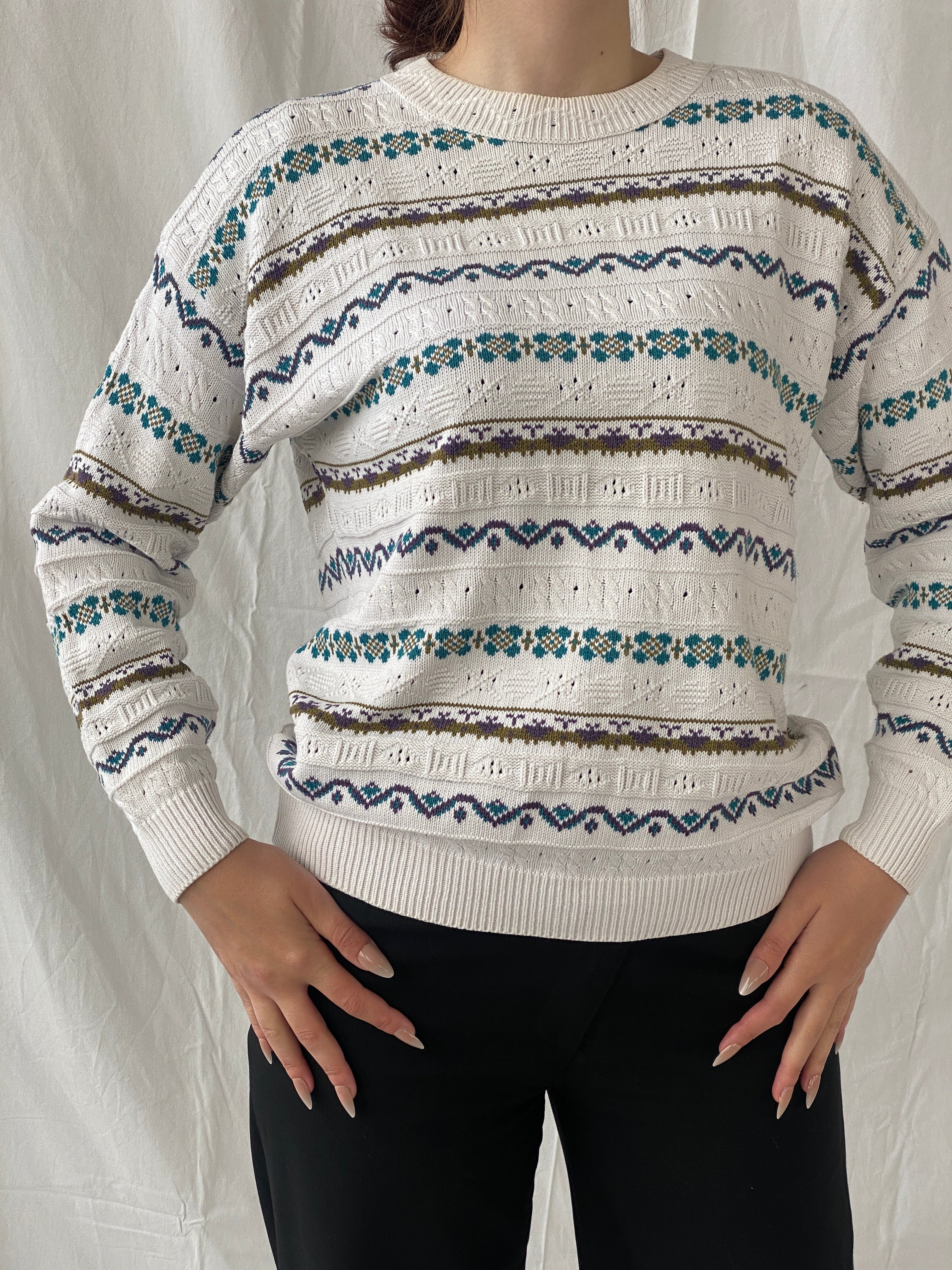 Y2k Long Sleeve Crew Neck Knitted Jumper - L - Balagan Vintage Sweater Ayah, knitted sweater, NEW IN, sweater, vest