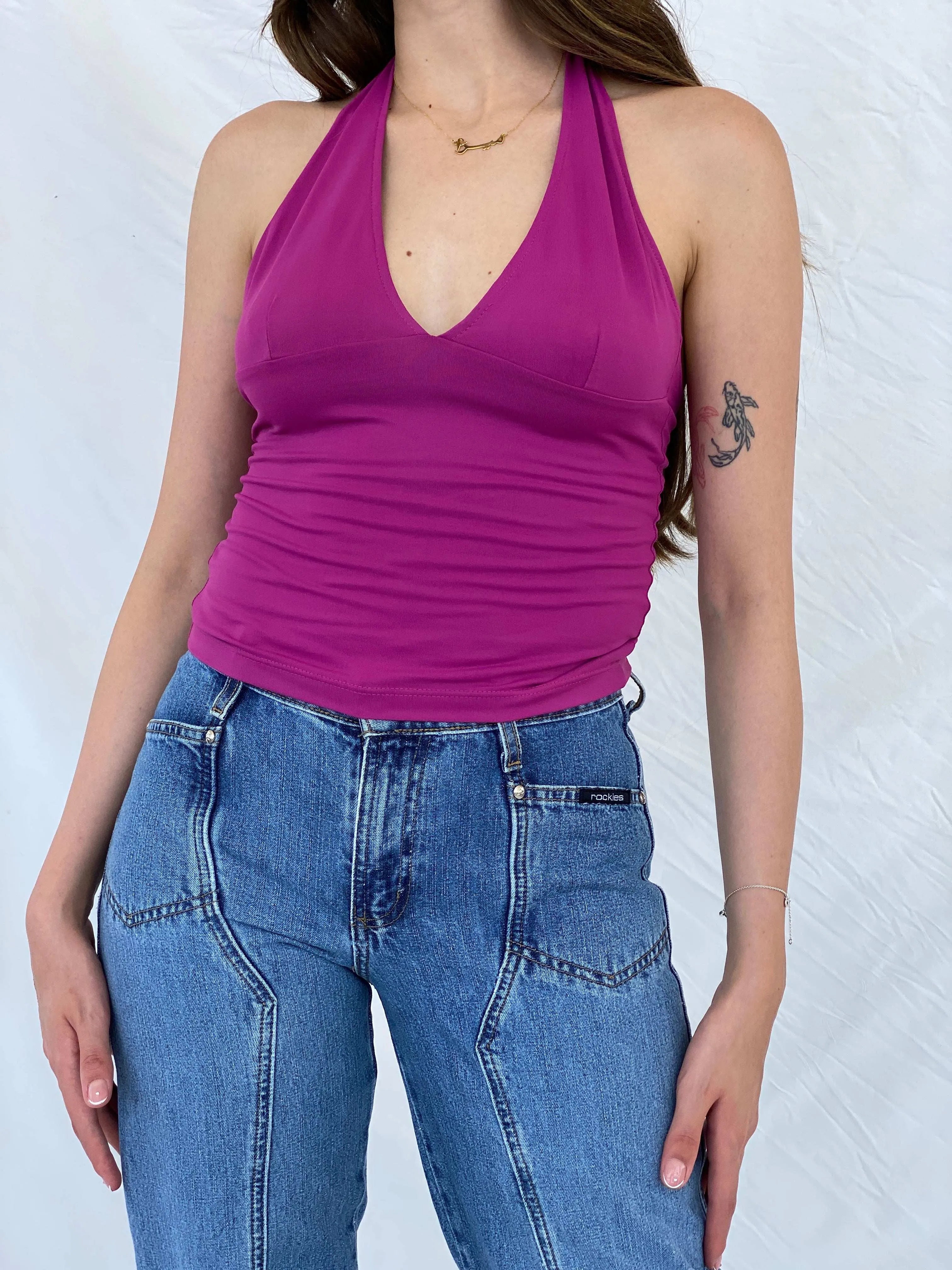 Y2K Mong Halter Top - M - Balagan Vintage Halter Top 00s, 90s, halter top, Mira