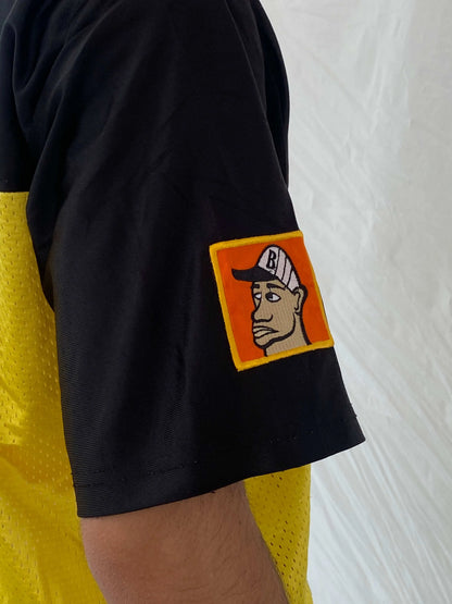 Y2K New York Xpress Jersey Size L - Balagan Vintage Half Sleeve Top 00s, 90s, Awsam, Top