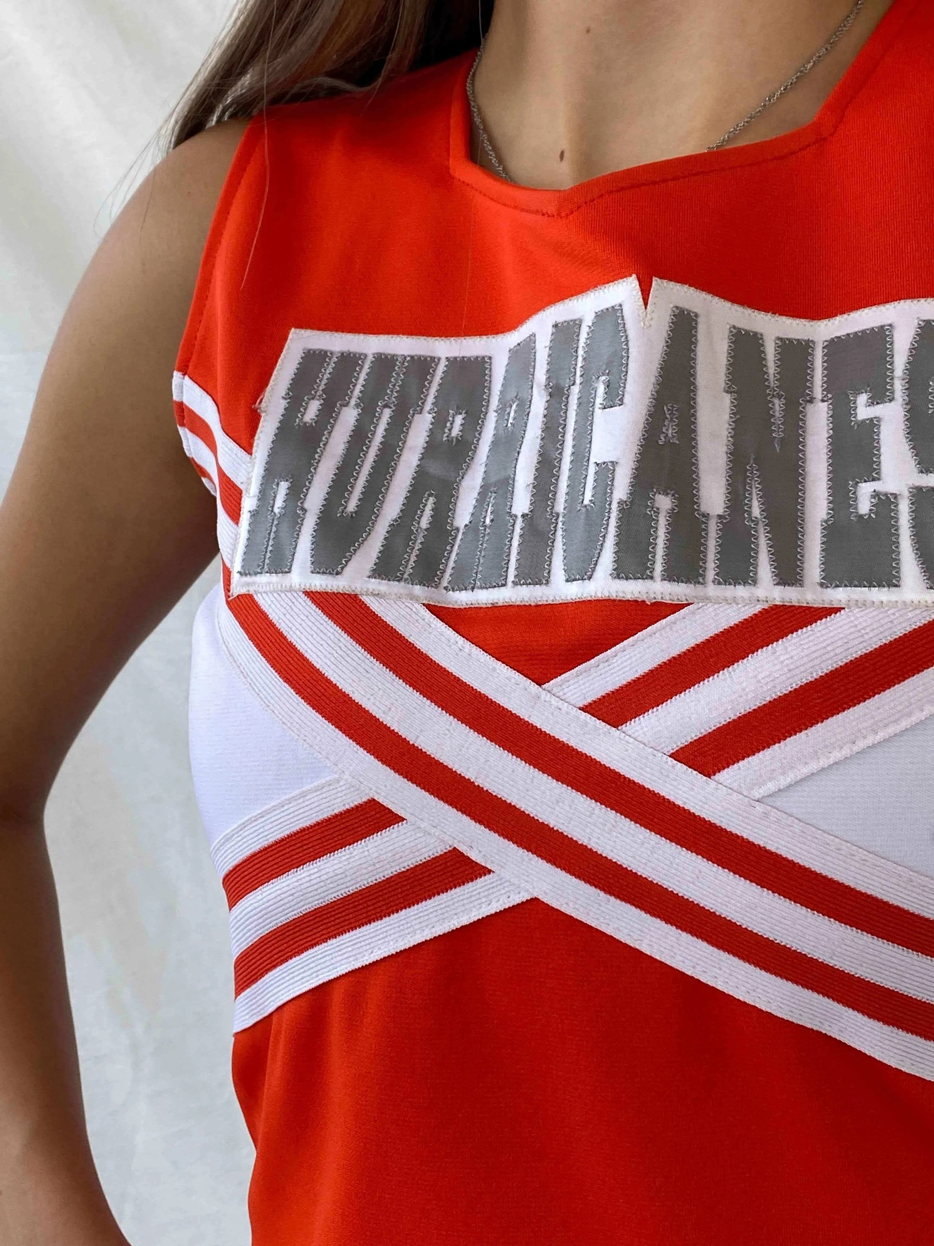Y2K Orange Cheerleader Top - Balagan Vintage Sleeveless Top 00s, 90s, Deals, Mira