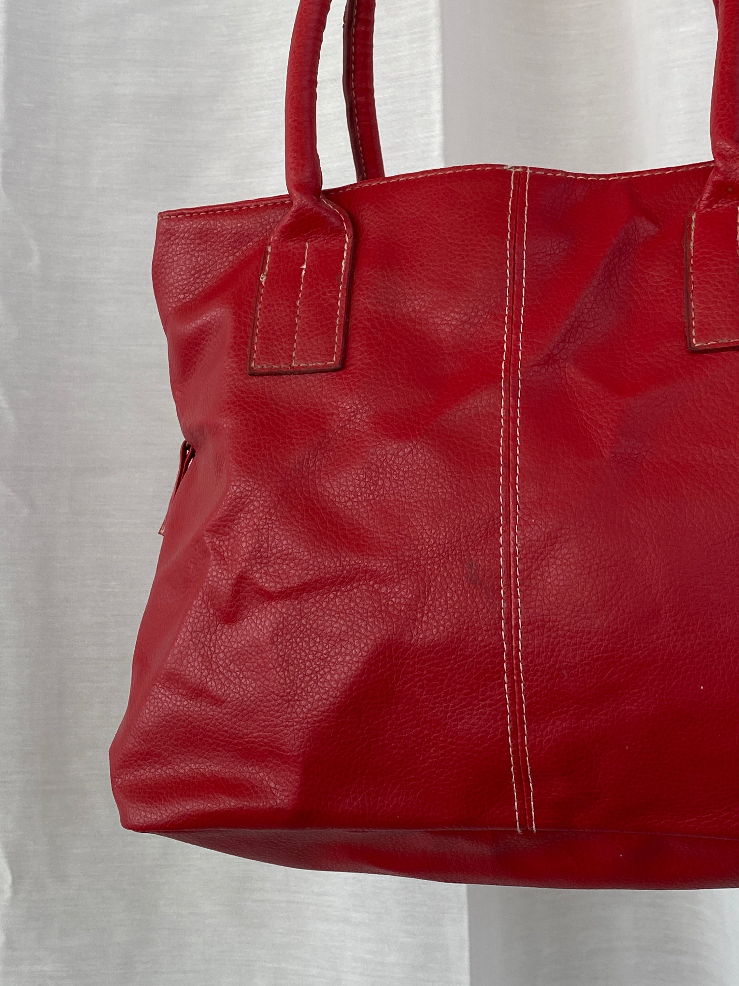 Y2K Red Shoulder Bag - Balagan Vintage Handbags 00s, 90s, bag