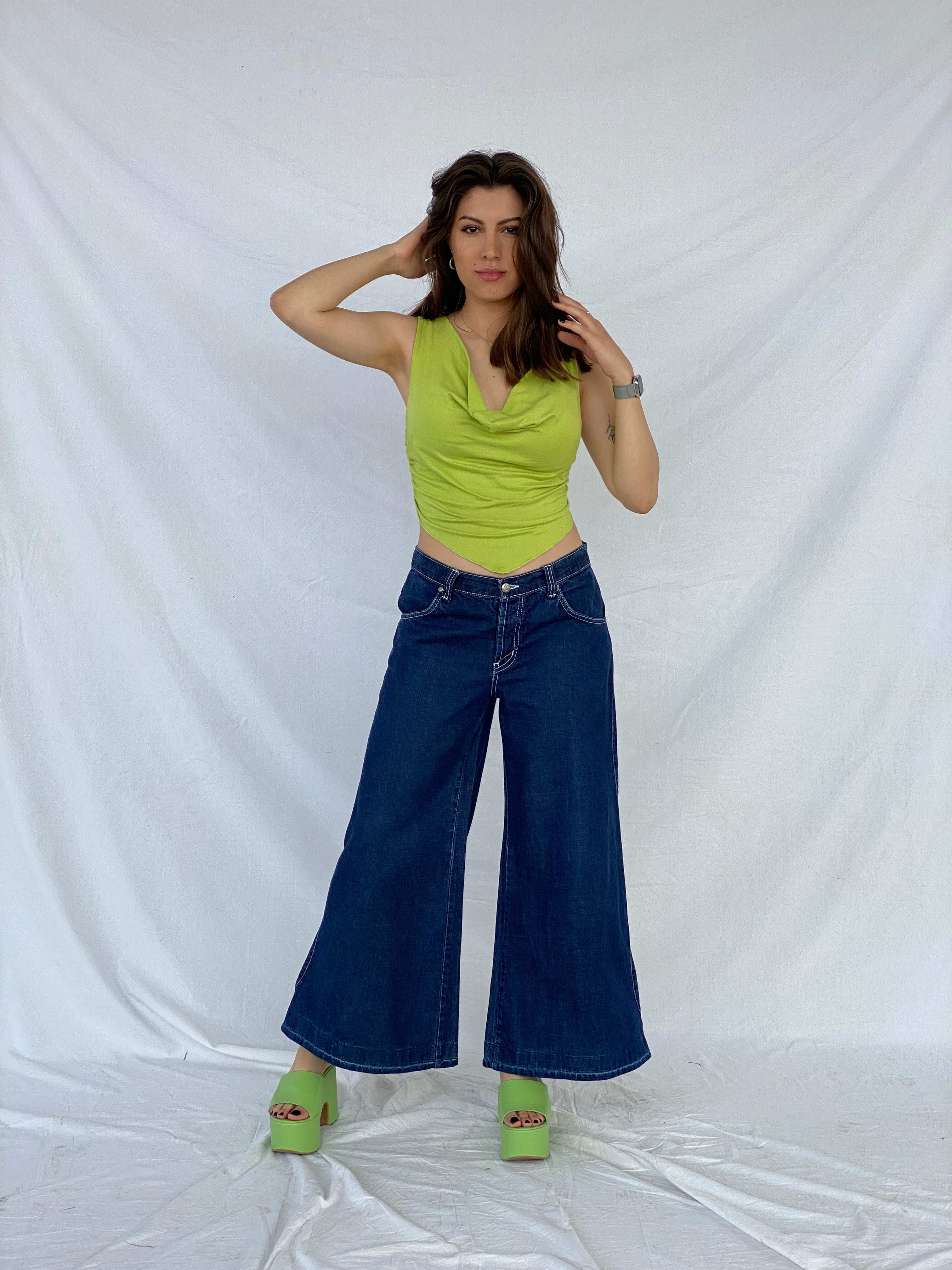 Y2K Resina HipHop Baggy Wide-Legged Jeans - Balagan Vintage Jeans 00s, denim, flare jeans, HipHop, hiphop jeans, Mira