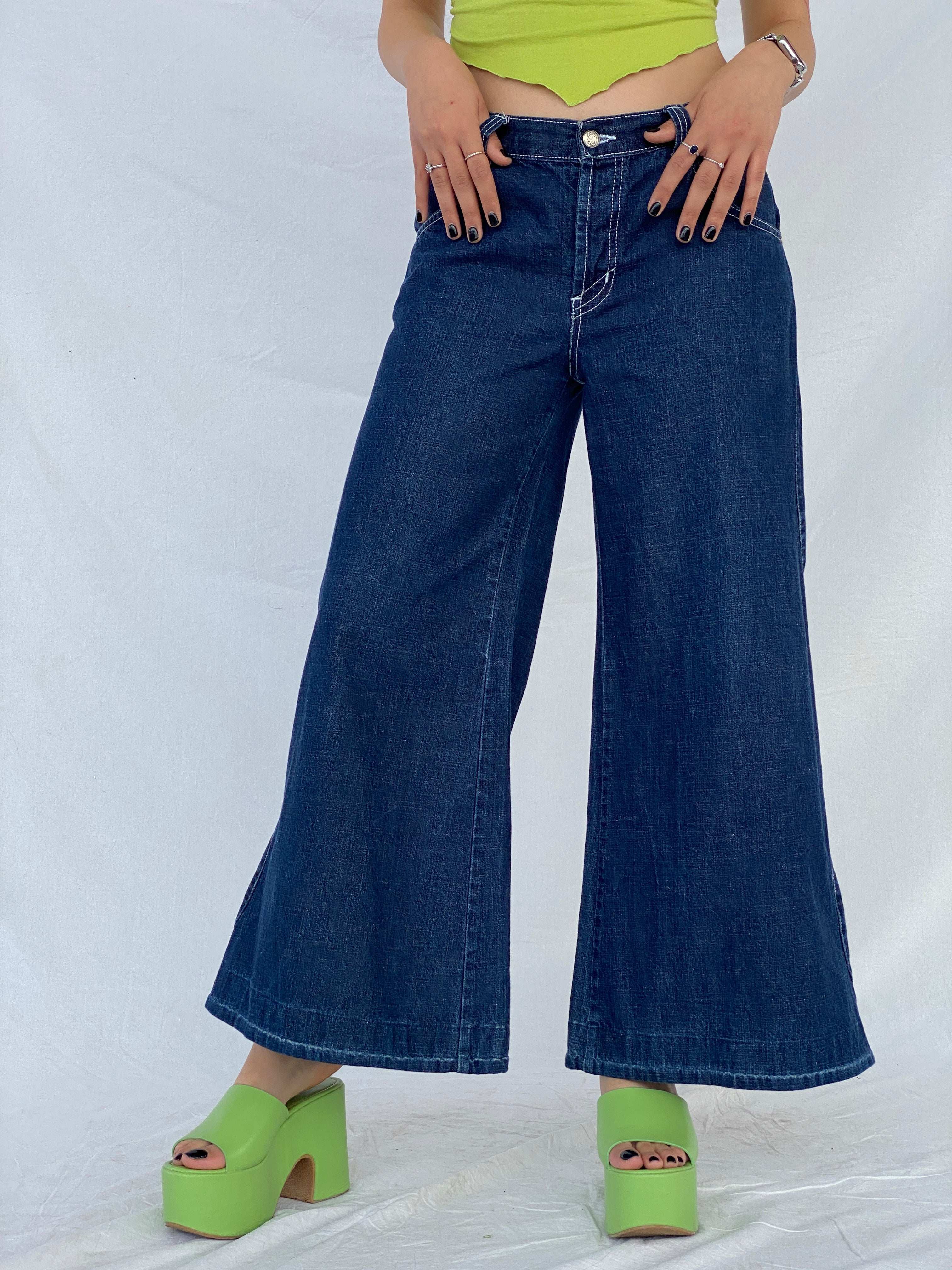 Y2K Resina HipHop Baggy Wide-Legged Jeans - Balagan Vintage Jeans 00s, denim, flare jeans, HipHop, hiphop jeans, Mira