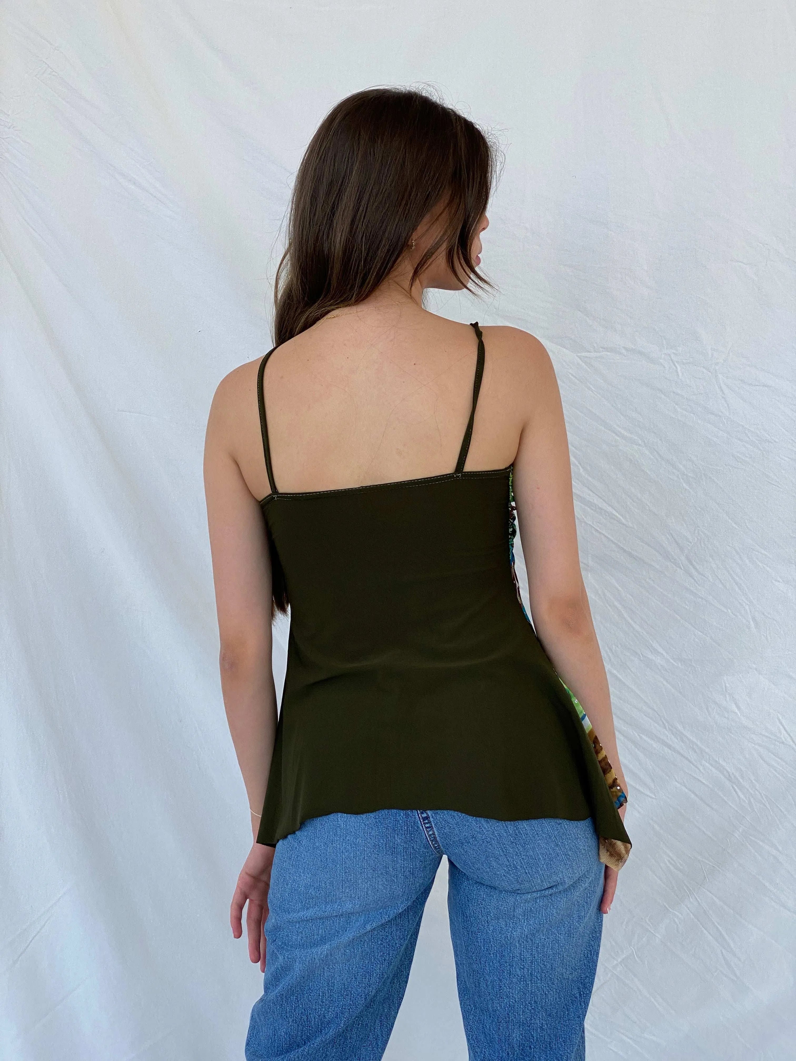 Y2K Shimmery Fairy Cami Top - M - Balagan Vintage Cami 00s, 90s, Cami, Deals, floral, Mira