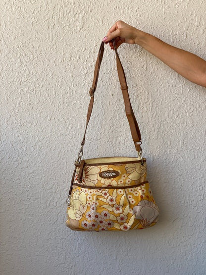 Y2K Spartina Daufuskie Island Floral Yellow Adjustable Strap Bag - Balagan Vintage Cross Body Bag 00s, 90s, bag, floral, NEW IN, shoulder bag, Y2K