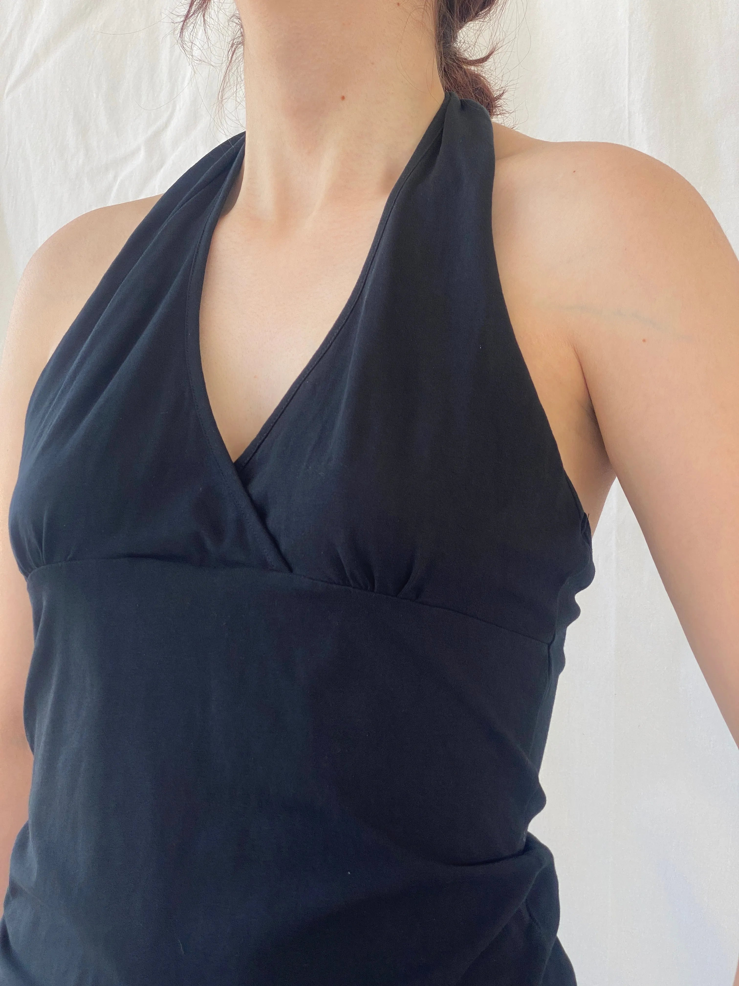 Y2K Stefanel Black Halter Top - M - Balagan Vintage Halter Top 00s, Ayah, halter top, women top