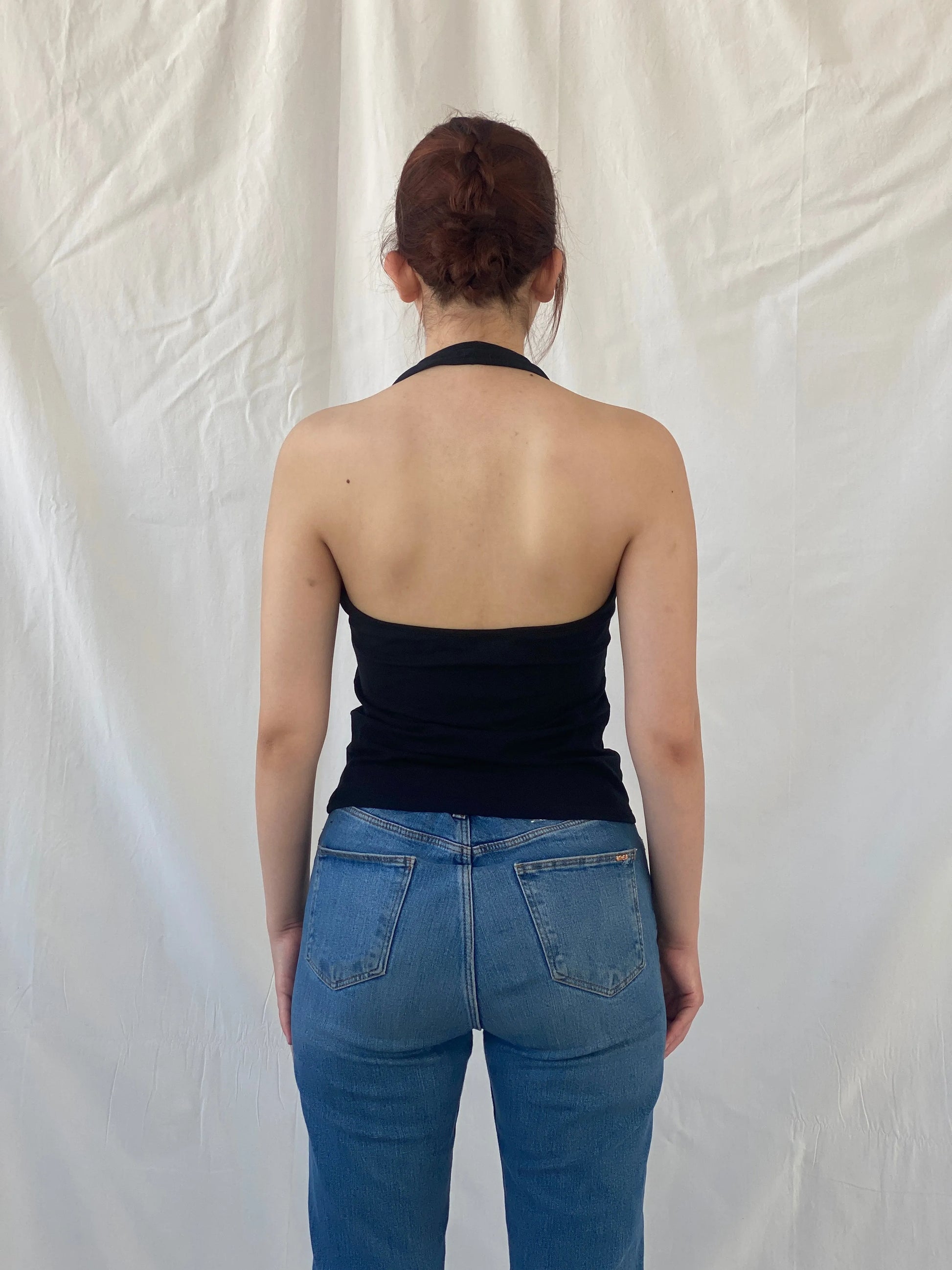 Y2K Stefanel Black Halter Top - M - Balagan Vintage Halter Top 00s, Ayah, halter top, women top
