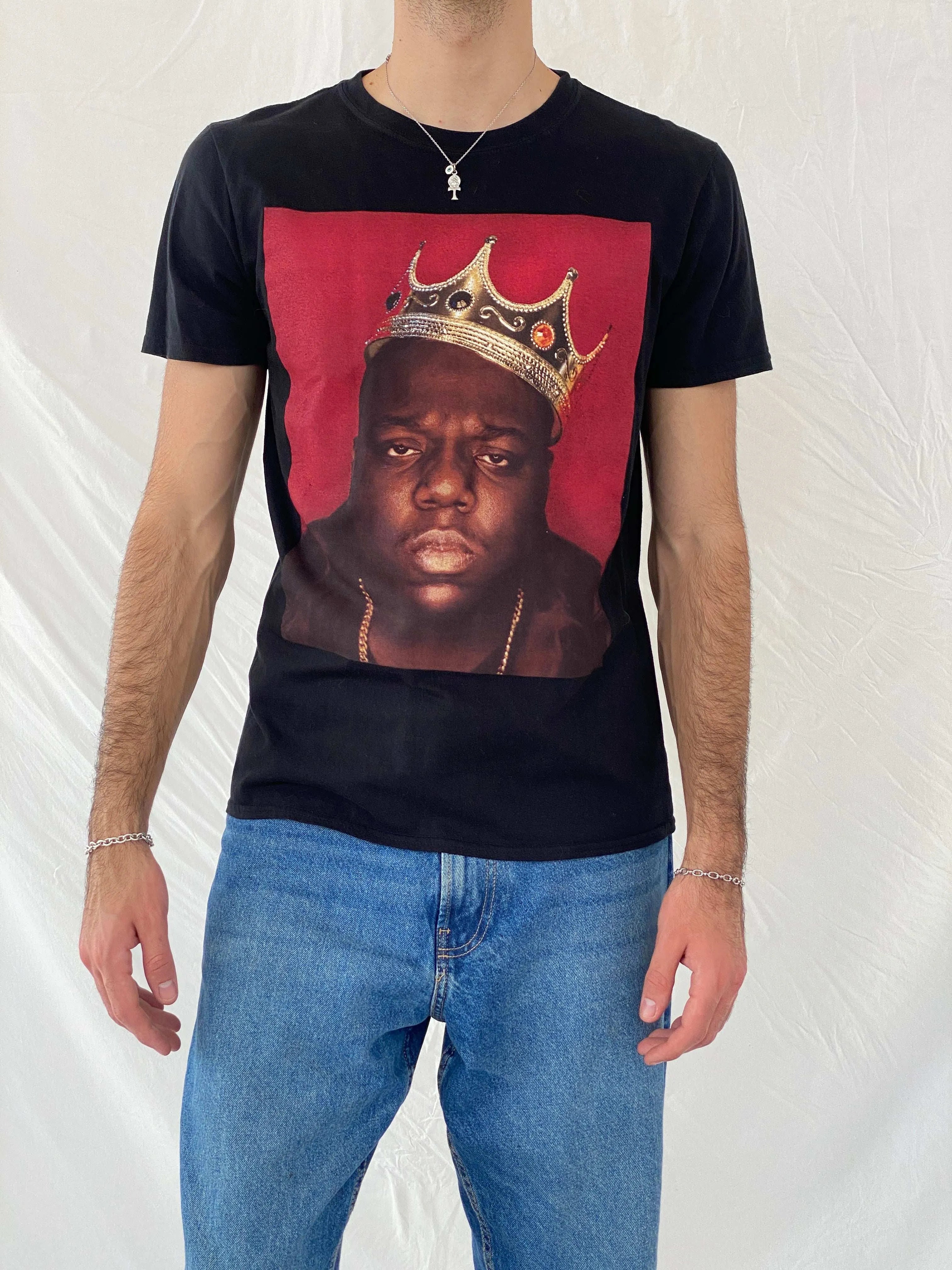 Y2K The Notorious B.I.G. Top Size M - Balagan Vintage Half Sleeve Top 00s, 90s, Awsam, Top