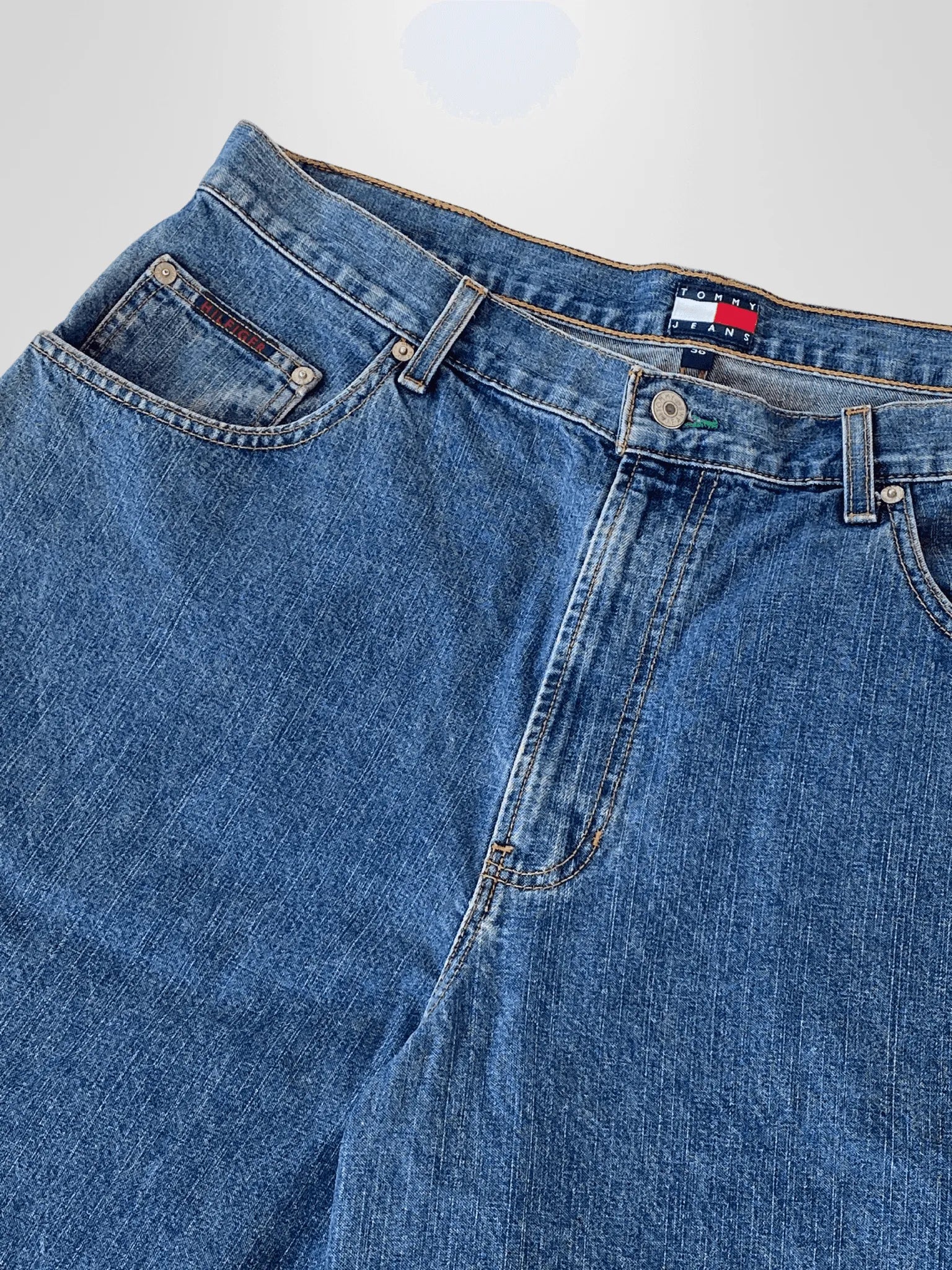 Y2K Tommy Hilfiger Streetwear Carpenter Men’s Jorts - Balagan Vintage Shorts 00s, 90s, denim, jeans, shorts, Tommy hilfiger, Tommy jeans