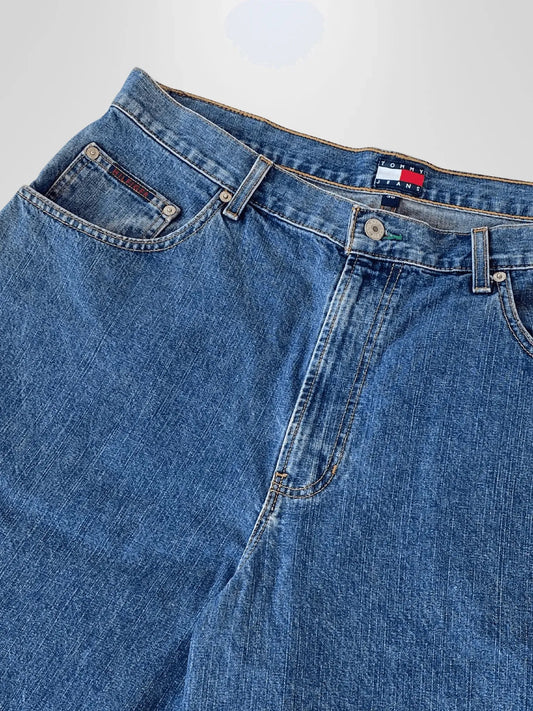 Y2K Tommy Hilfiger Streetwear Carpenter Men’s Jorts - Balagan Vintage Shorts 00s, 90s, denim, jeans, shorts, Tommy hilfiger, Tommy jeans